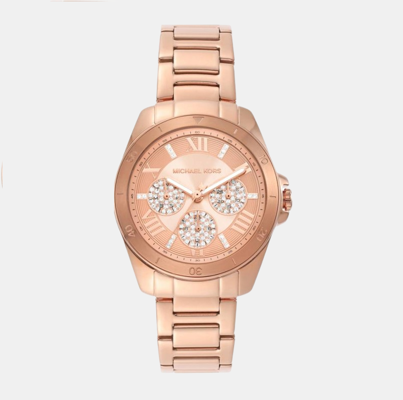 Michael Kors Alek Women Quartz Gold Dial Analog Stainless Steel Watch MK7264