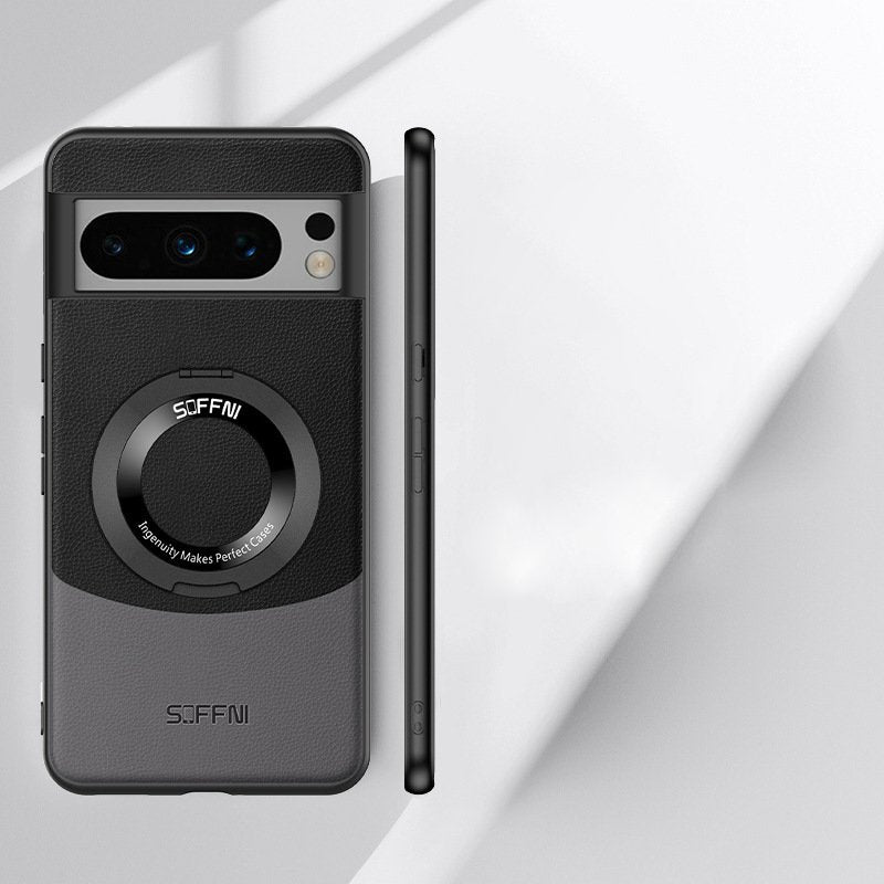 Million Cases Pixel 7 Series Premium Contrast Leather Magnetic Ring Case - view 2