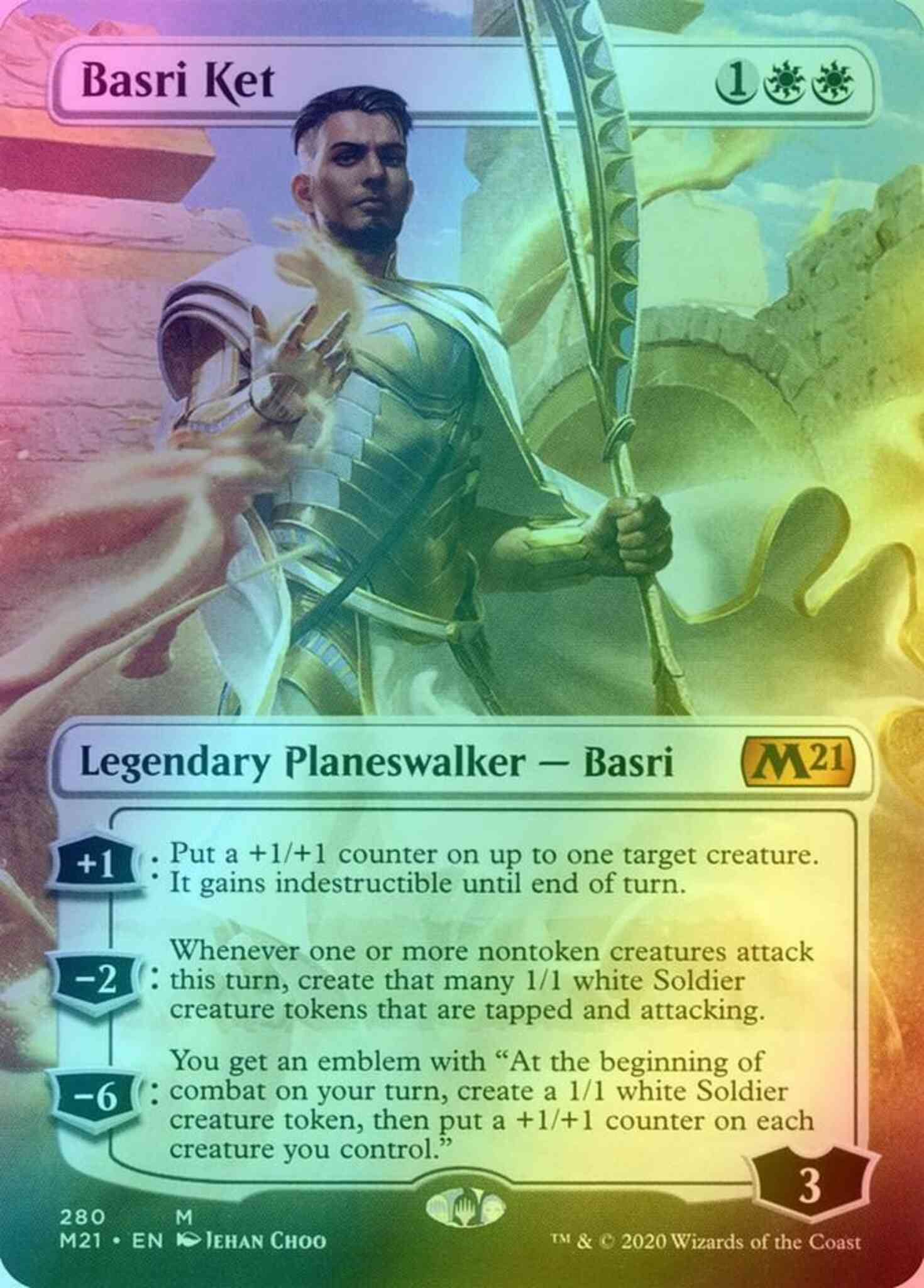 Basri ket 280 – Magic Basri Ket [280] [Borderless] [Core Set 2021] [Foil]