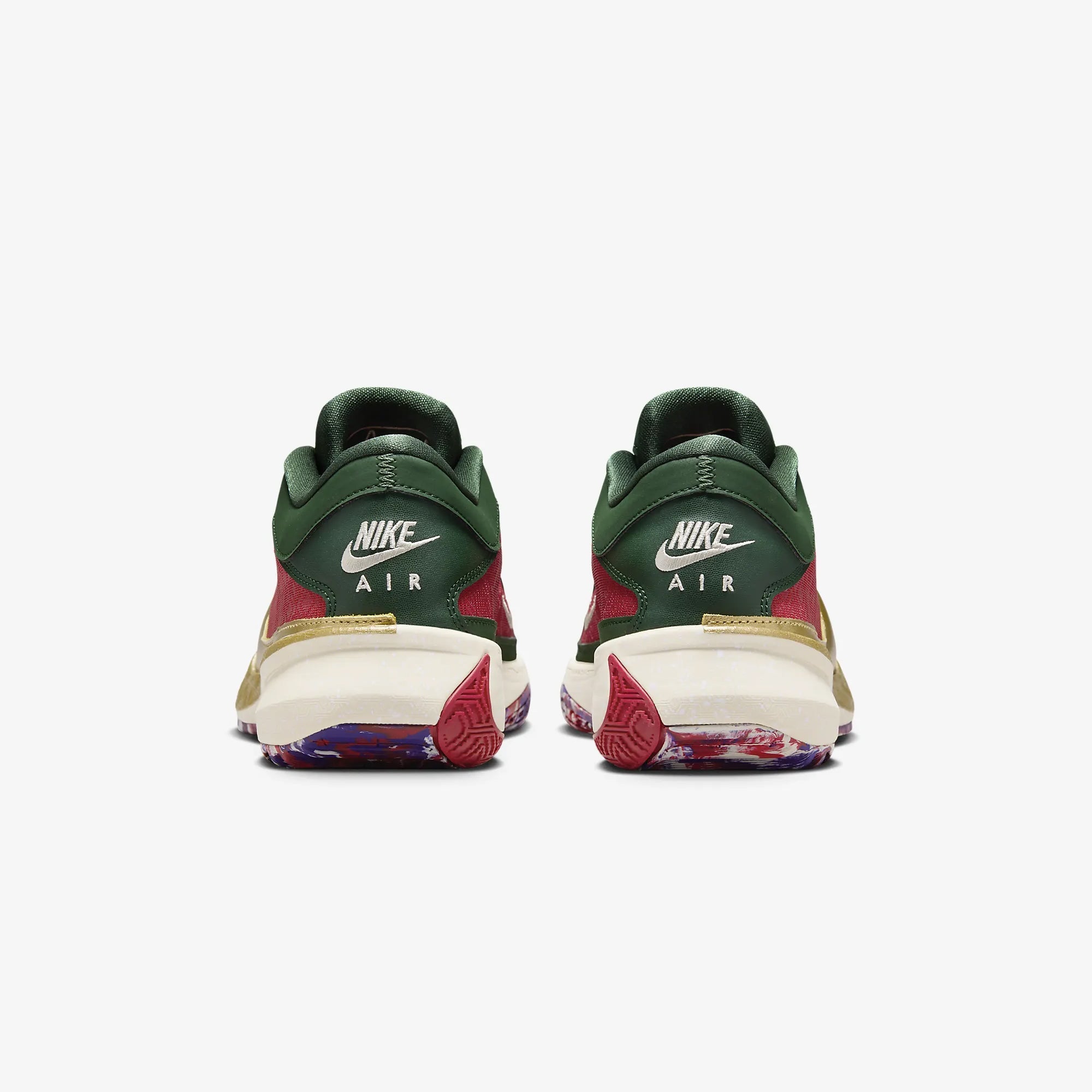 Nike | FREAK 5 EP { GYM RED/METALLIC GOLD-FIR-COURT PURPLE - view 2