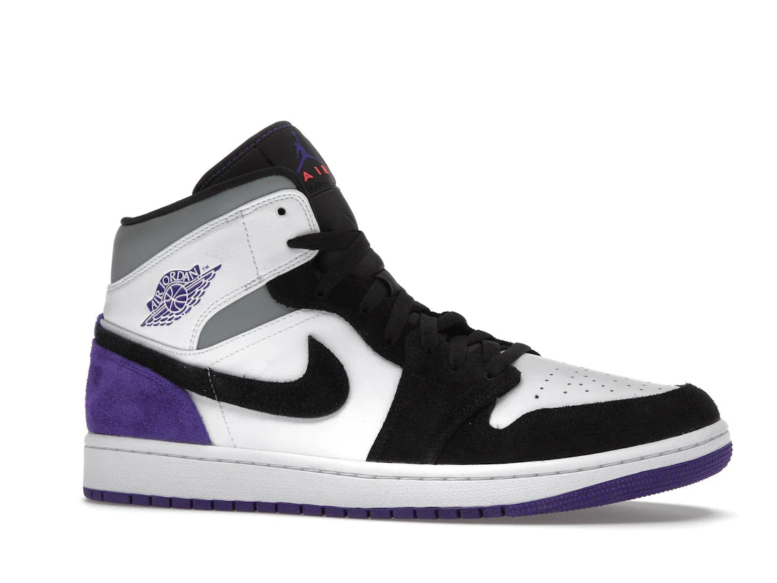 Nike Air Jordan 1 Mid 'Varsity Purple' - view 2
