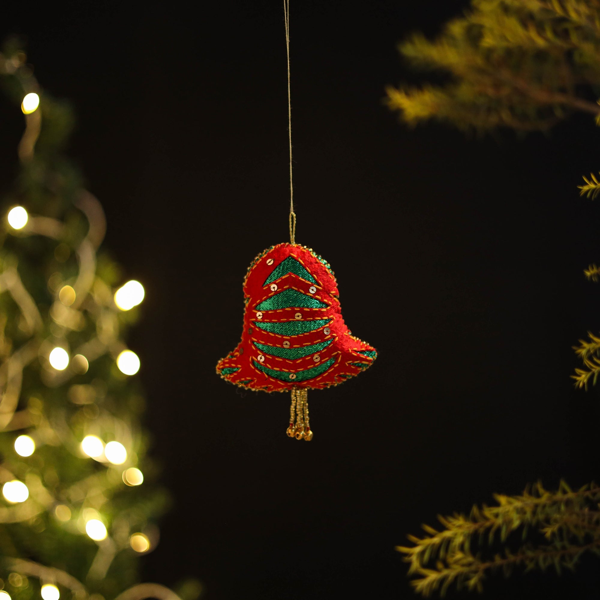 WITH LOVE BY KANIKA Bell Felt Ornament - Handmade Christmas Decor 33 - view 2