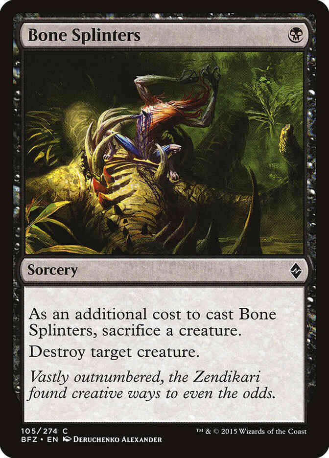 Bone splinters 105 – Magic Bone Splinters [105] [Battle for Zendikar] [Non-Foil]