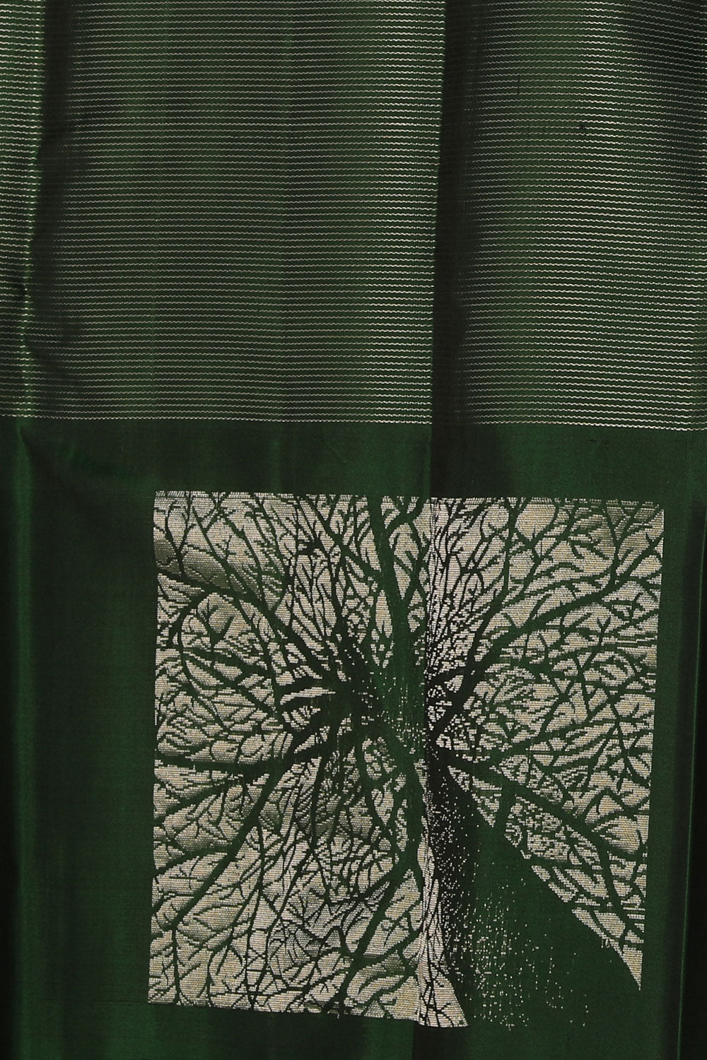 Kalanjali Gorgeous Bottle Green Saree – Women's - view 2