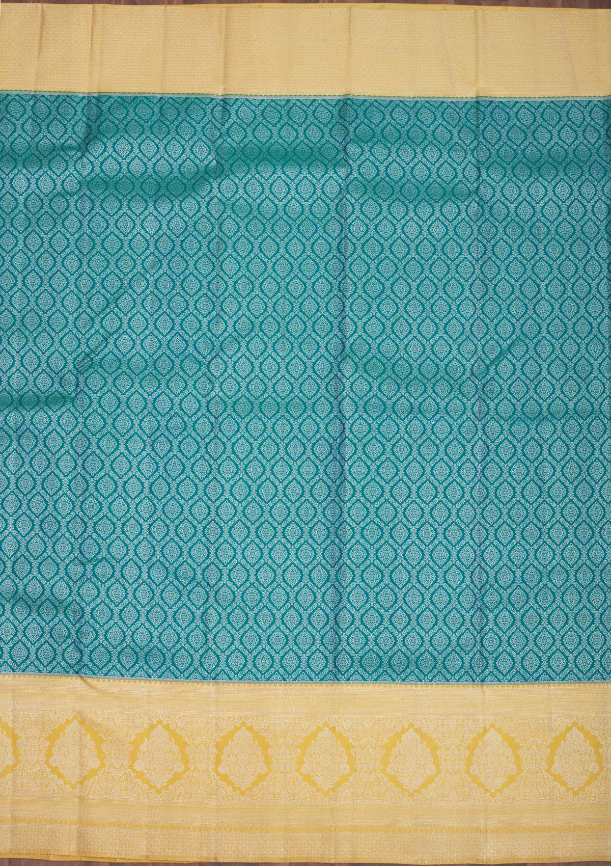 Koskii Turquoise Blue Zariwork Pure Silk Saree - view 6