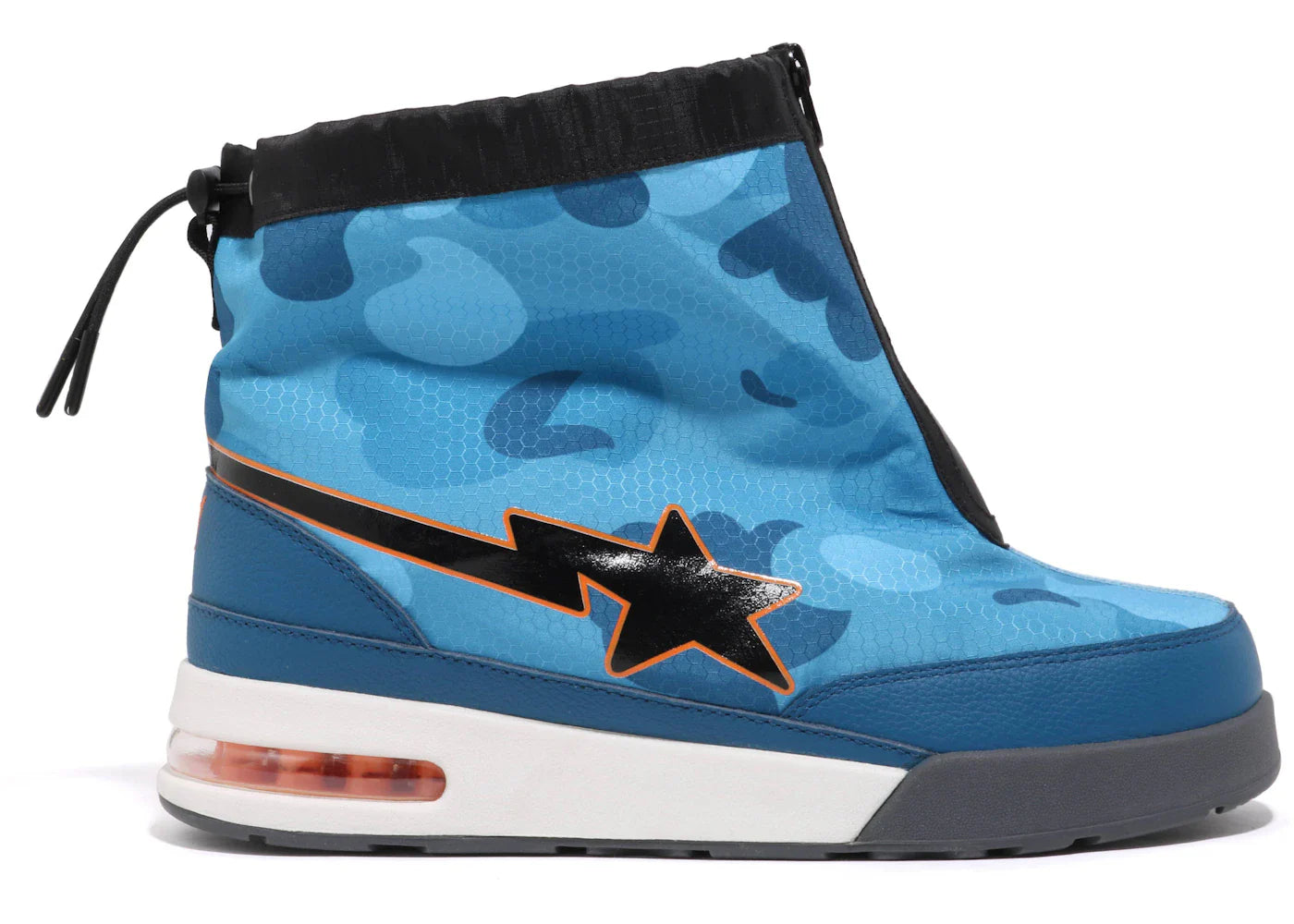BAPE A Bathing Ape Zip Road Sta Honeycomb Camo Blue