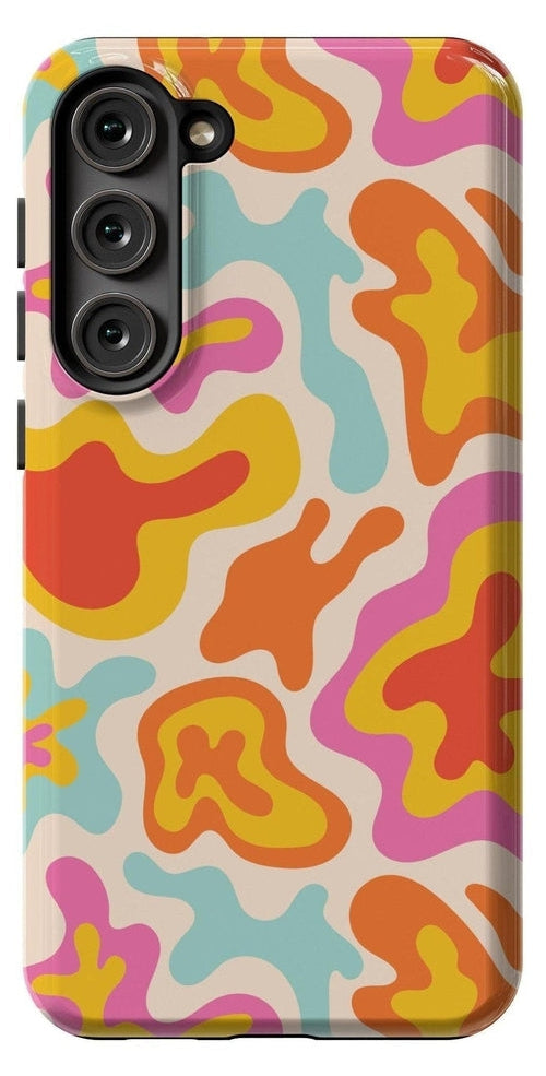 Casetry Tropical Color Splash | Abstract Retro Samsung Case - view 7