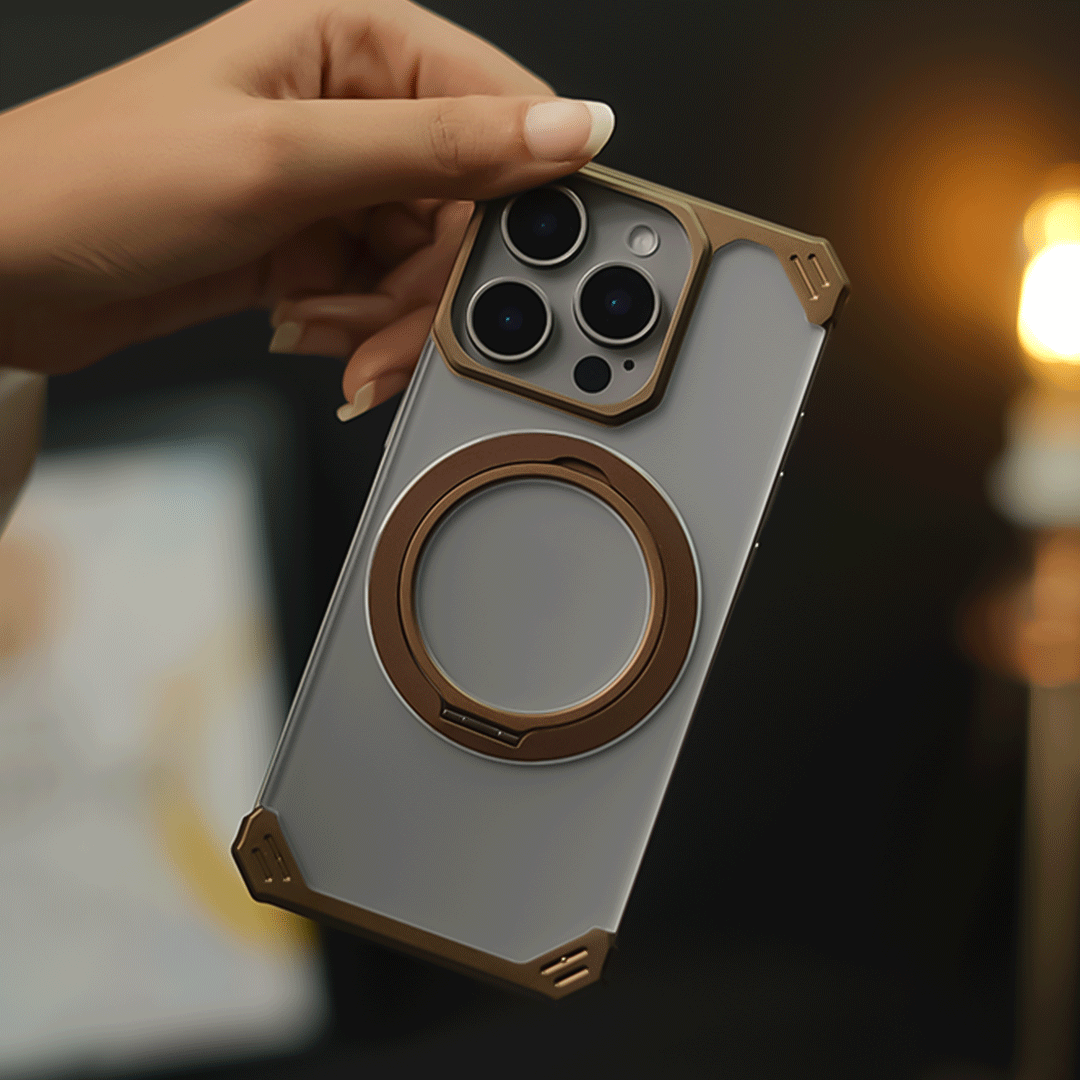 Million Cases Ultimate Slim Frameless Metal Stand Case - iPhone - view 12