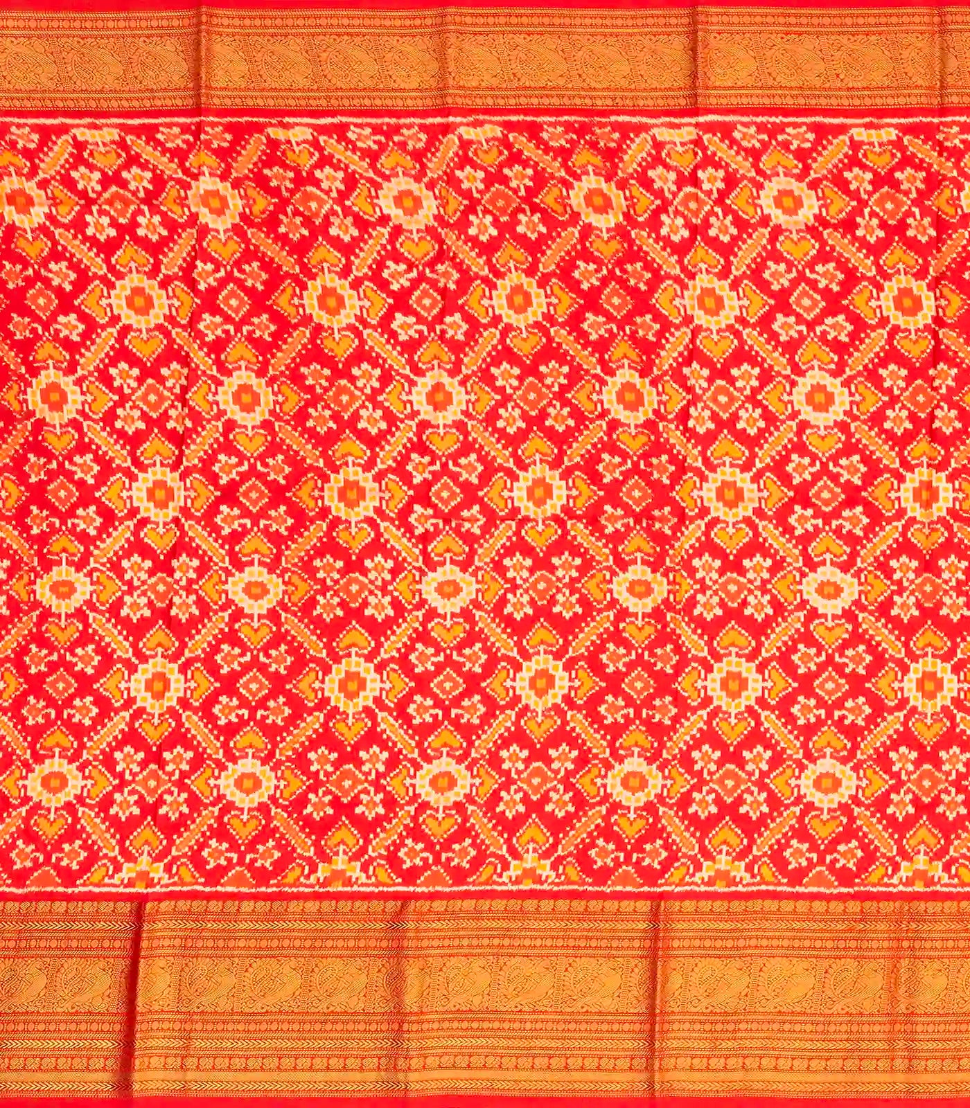 RmKV Black Handloom Kanchipuram Korvai Silk Saree Printed With Flower Motifs - view 4