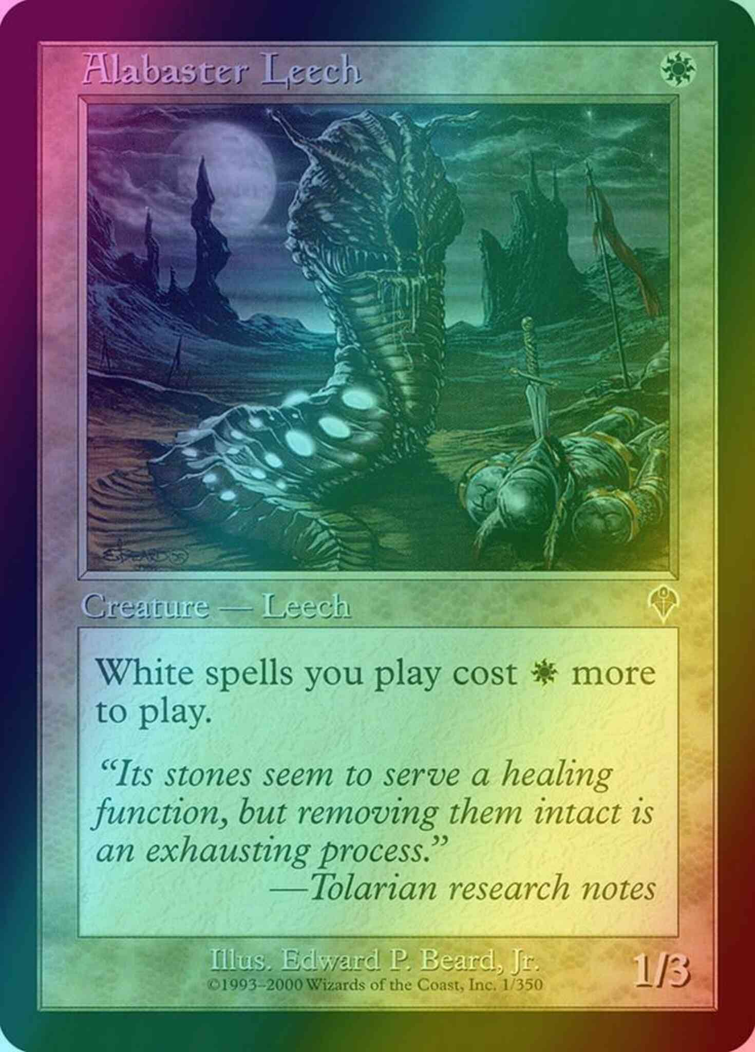 Alabaster leech 1 – Magic Alabaster Leech [1] [Invasion] [Foil]