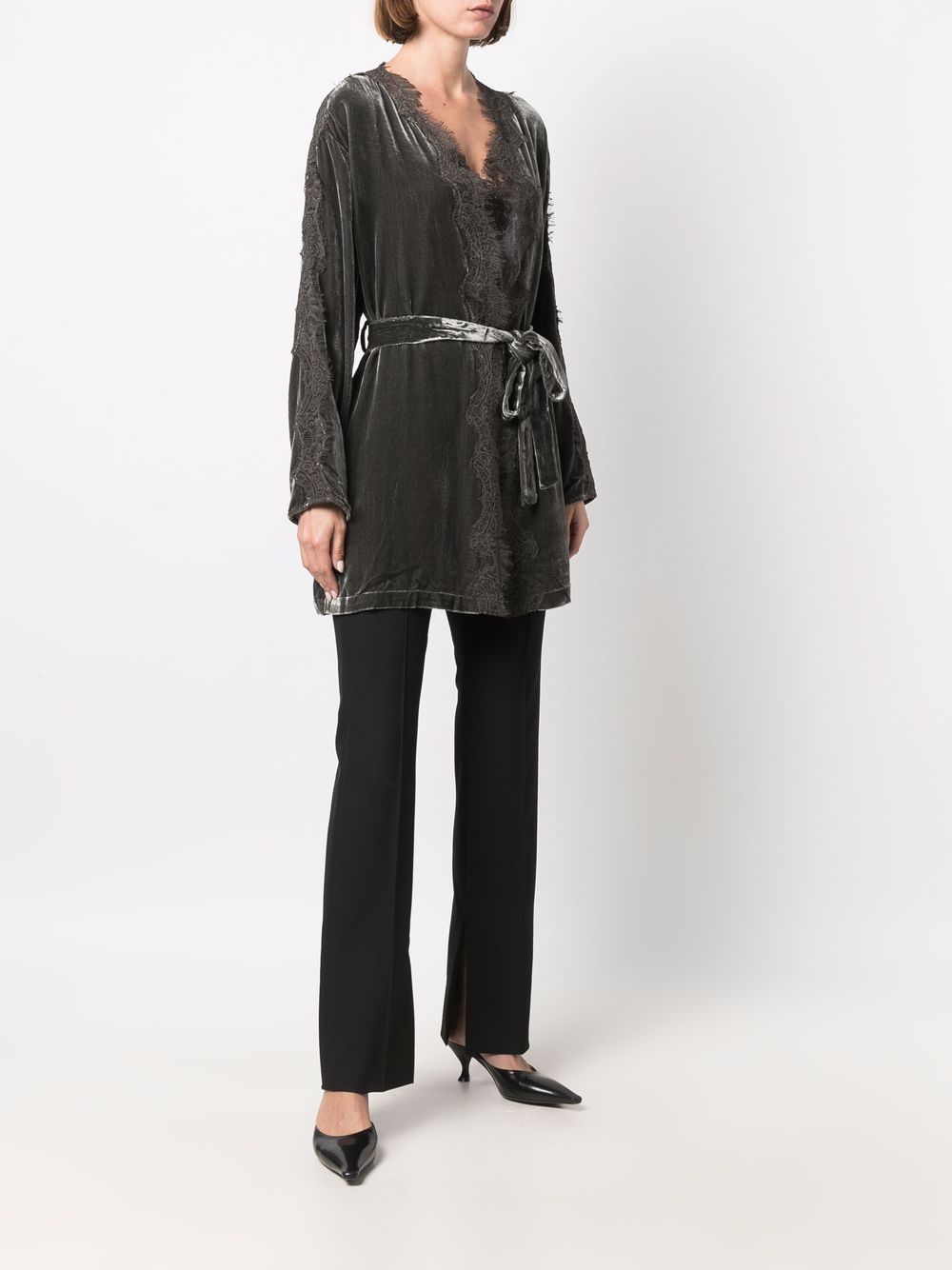 Gold Hawk Velvet long duster – Rayon 80%, Silk 20% - view 2