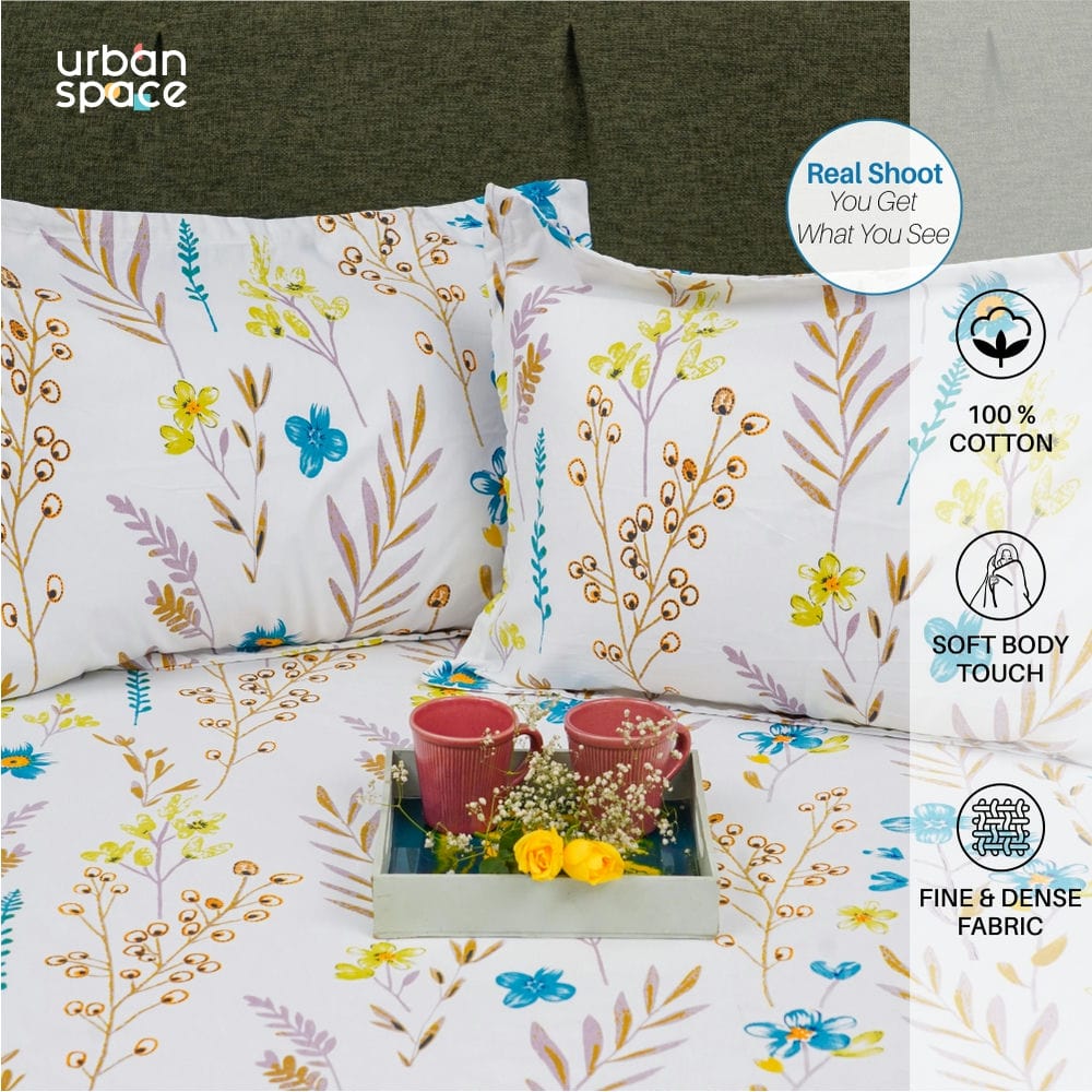 Urban Space -Home Furnishing Store Fitted King Size Cotton Bedsheet - France - Blue - view 3