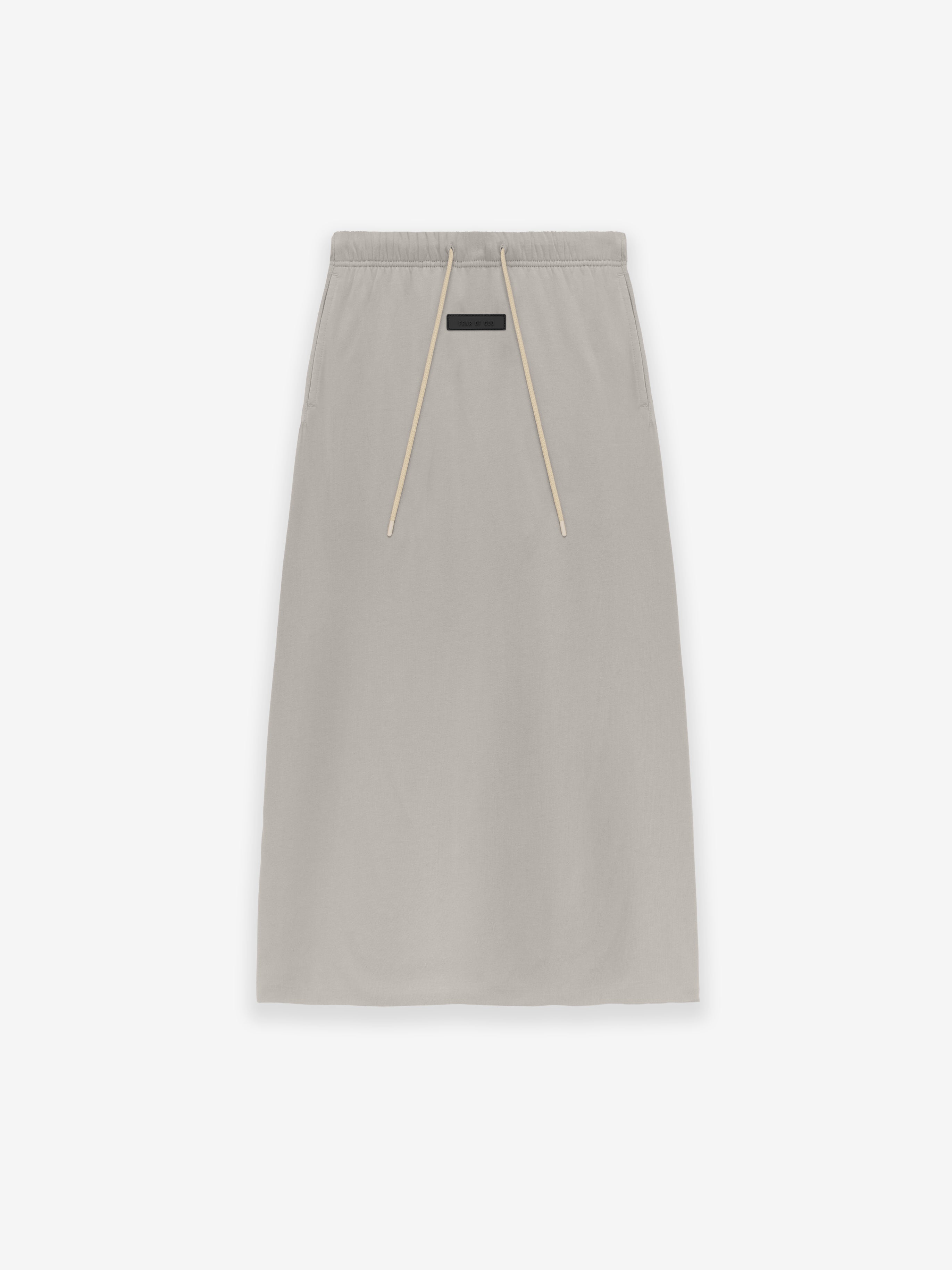ESSENTIALS Womens Jersey Skirt – Silver Cloud