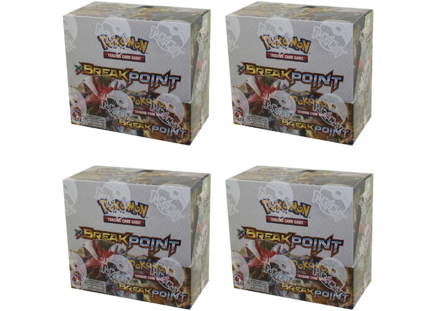 Pokémon 2016 Pokemon XY BREAKpoint Booster Box 4X Lot