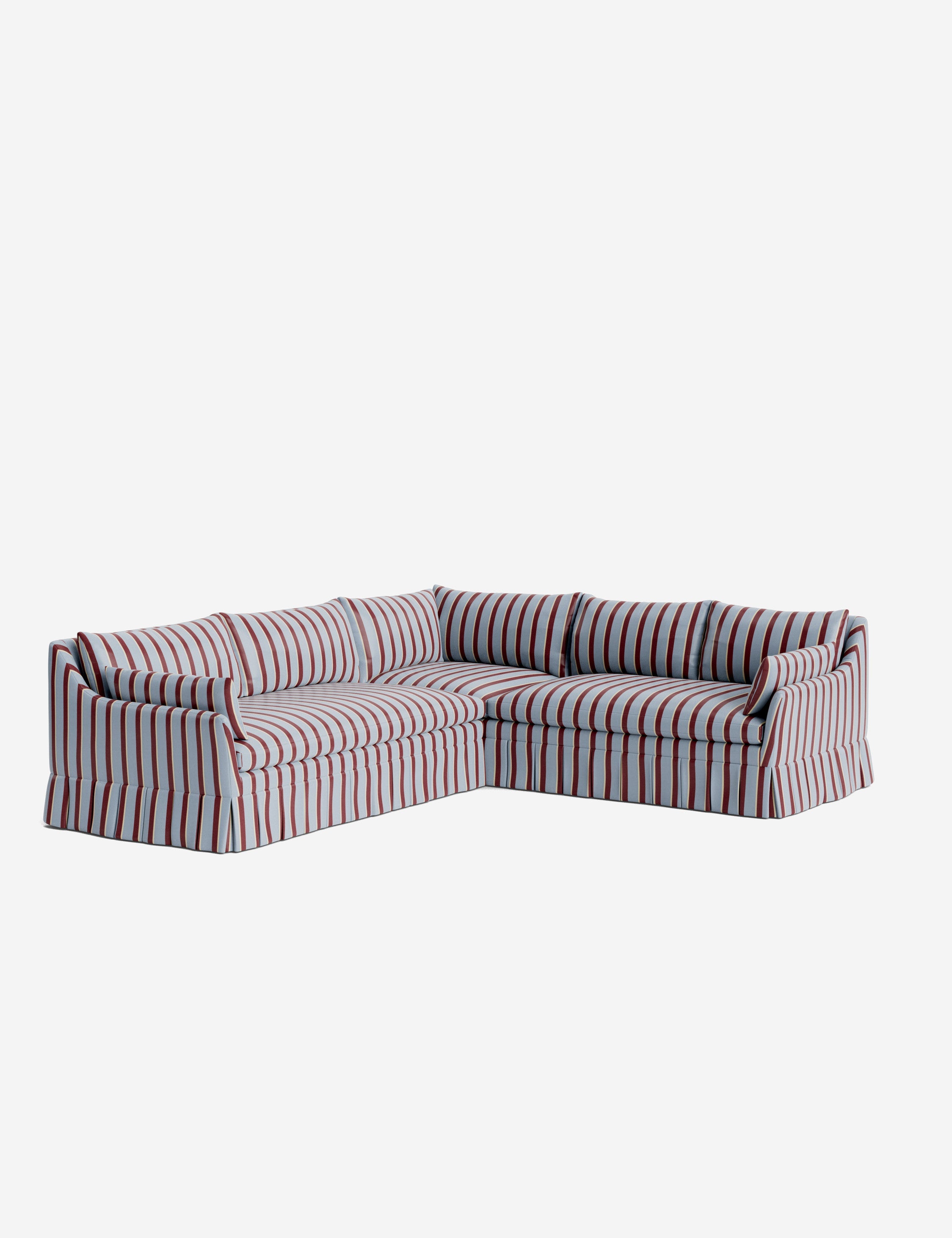 Lulu and Georgia Portola Luxe Depth Pleated Corner Sectional Sofa - view 64