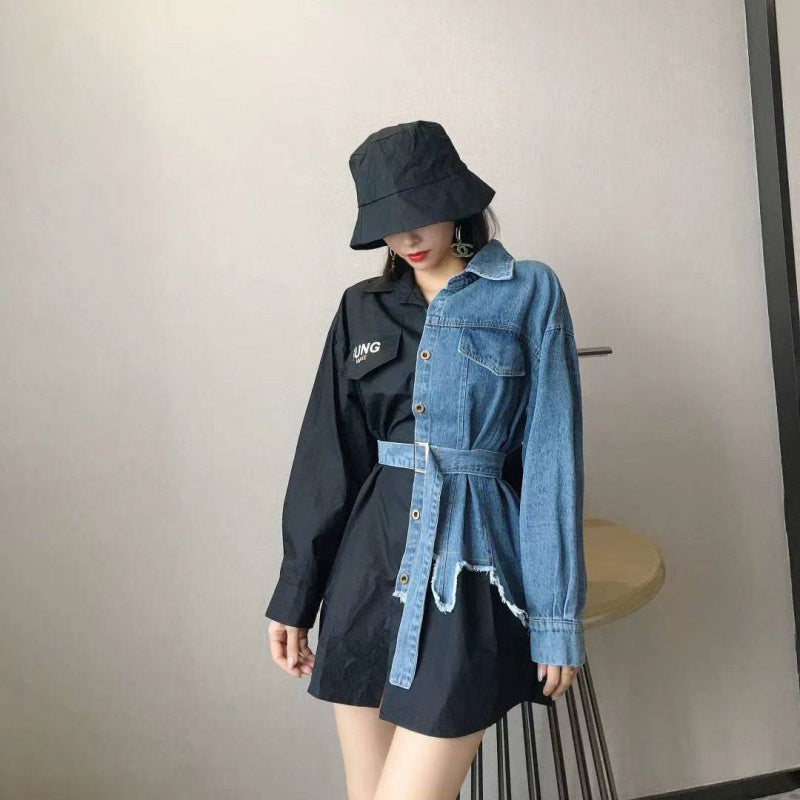 Alamode By Akanksha Badour Denim Dress - view 4