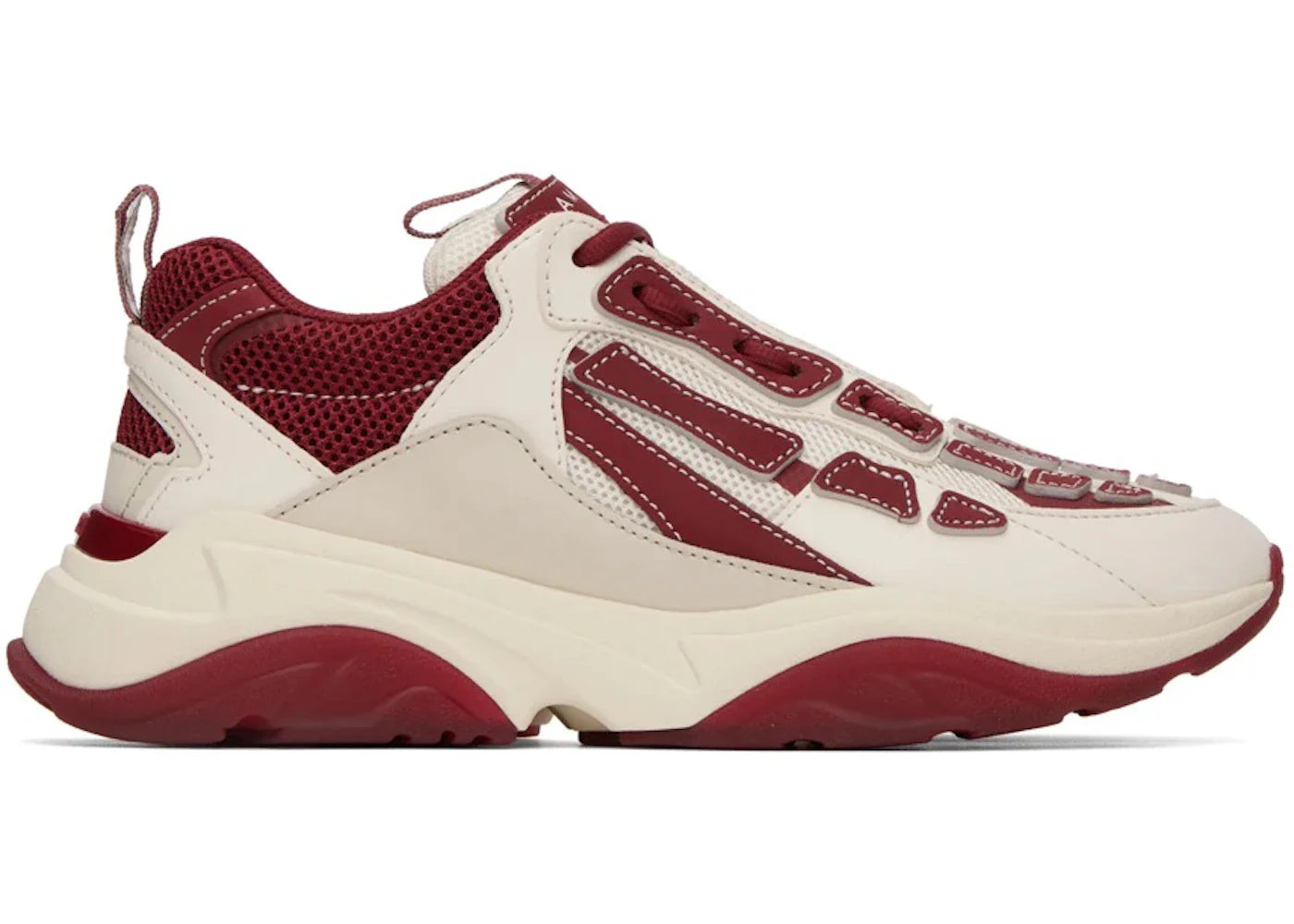 Amiri Bone Runner Burgundy White