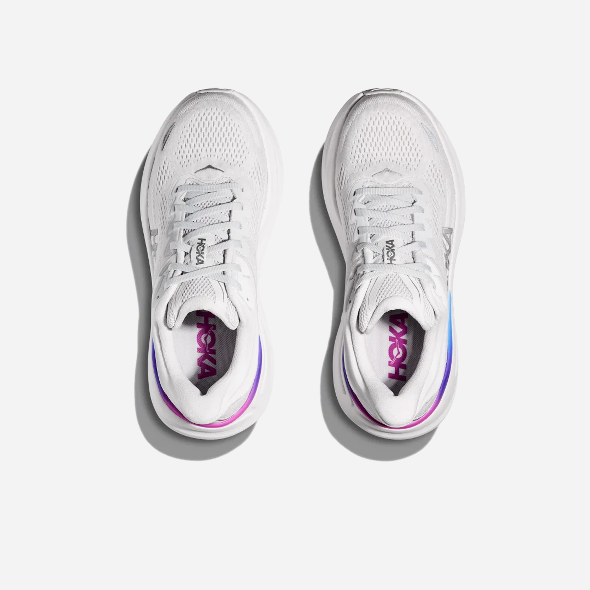 Hoka Bondi 9 Cosmic Grey / White Wide WMNS - view 2