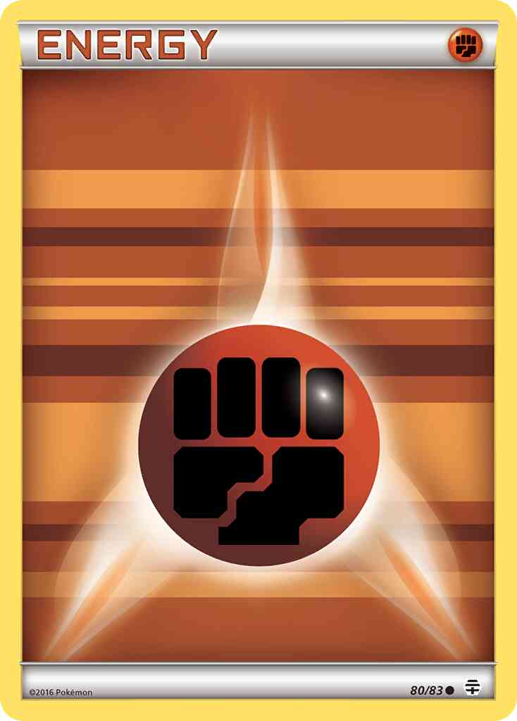 Pokémon Basic Fighting Energy - 80/83 - Common [g1-80] [Reverse Holo]