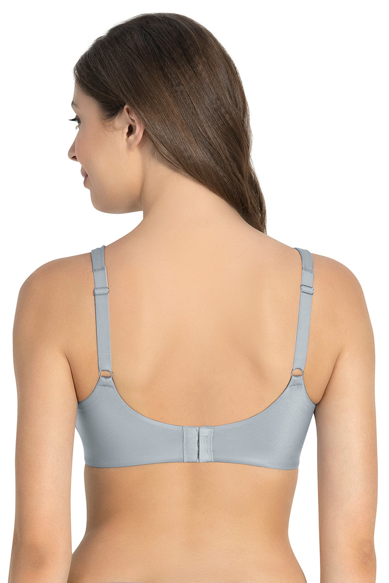 Amante Cloudsoft Support Non-padded & Non-wired Bra - Soft Gray - view 4