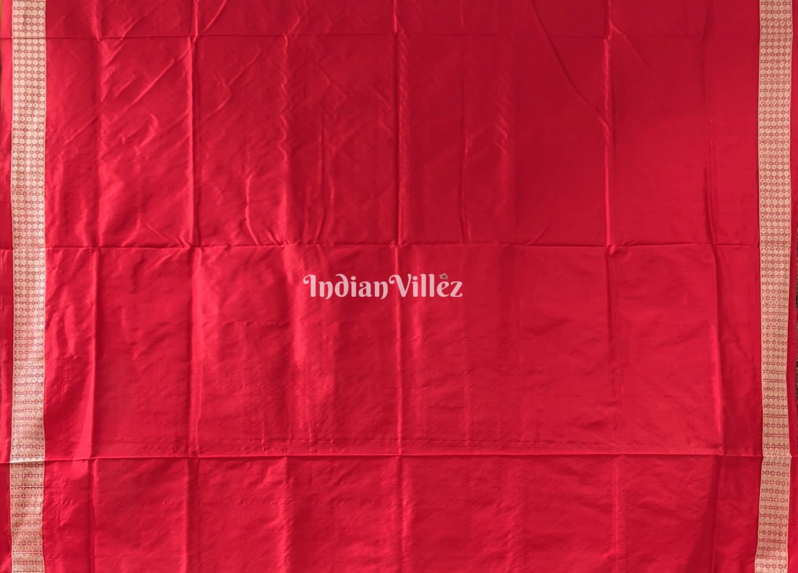 IndianVillèz Red Hazar Buti Sambalpuri Bomkai Tussar Saree - view 4
