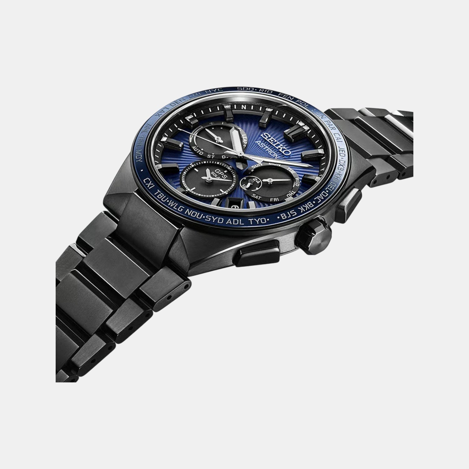 Seiko Astron Men Solar Blue Dial Chronograph Limited Edition Watch SSH121J1 - view 2