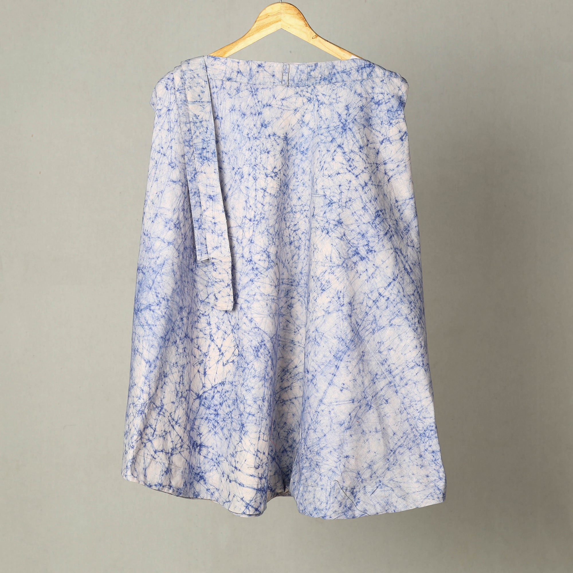 NOORI BAZAR Blue - Hand Batik Print Cotton Wrap Around Skirt 34
