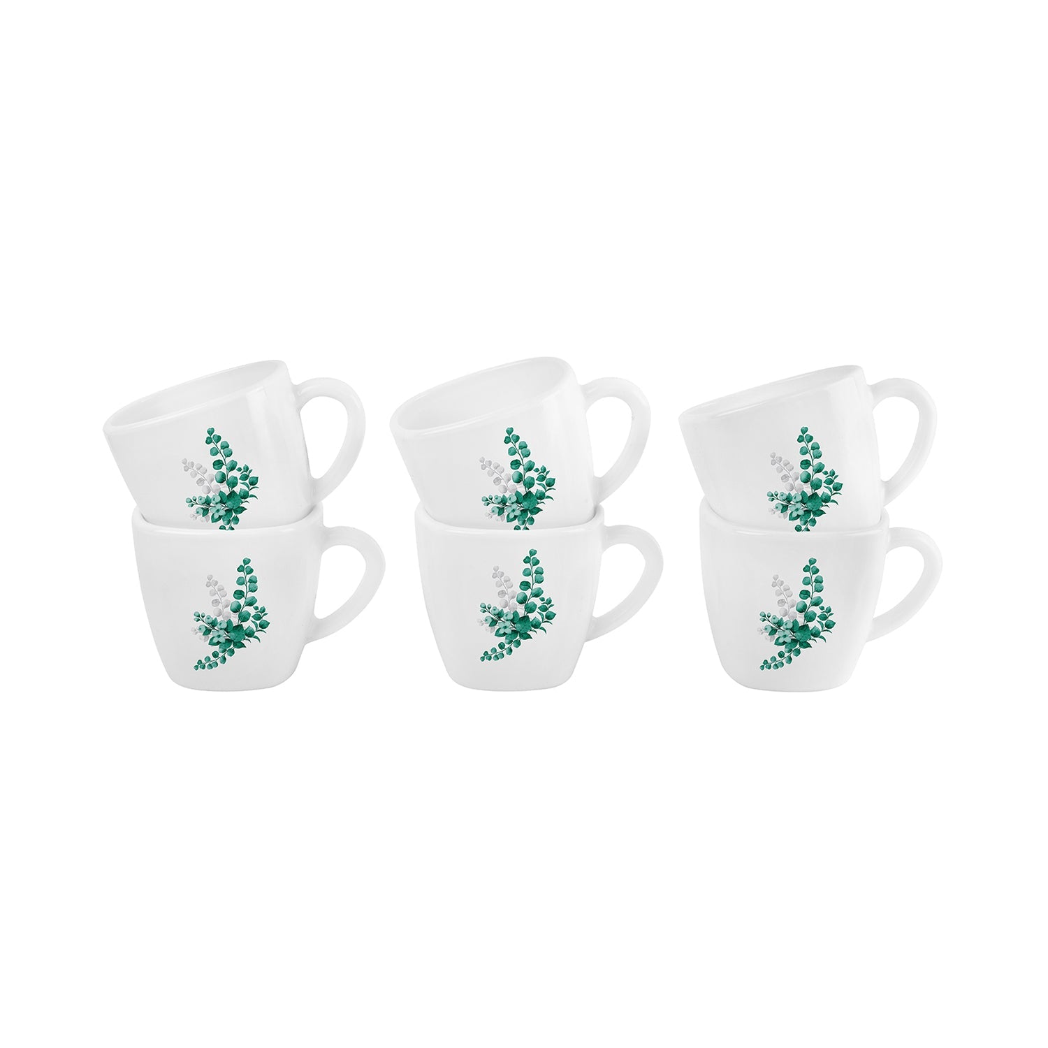 Cello Imperial Aqua Leaves 6 Pieces Vogue Mug - view 2