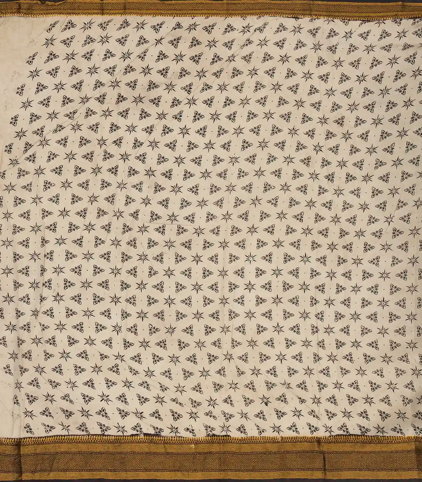 RmKV Black Handloom Kalamkari Cotton Saree With Printed Annam Motifs - view 4