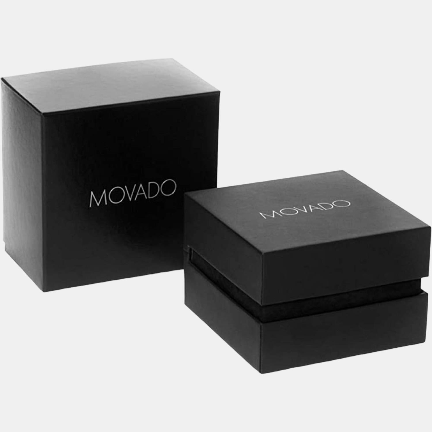 Movado Bold Men Quartz Blue Dial Analog Leather Watch 3600520 - view 4
