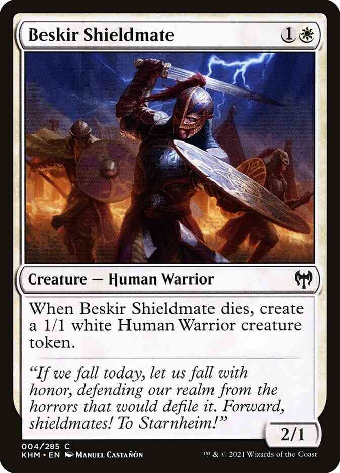 Beskir shieldmate 4 – Magic Beskir Shieldmate [4] [Kaldheim] [Non-Foil]