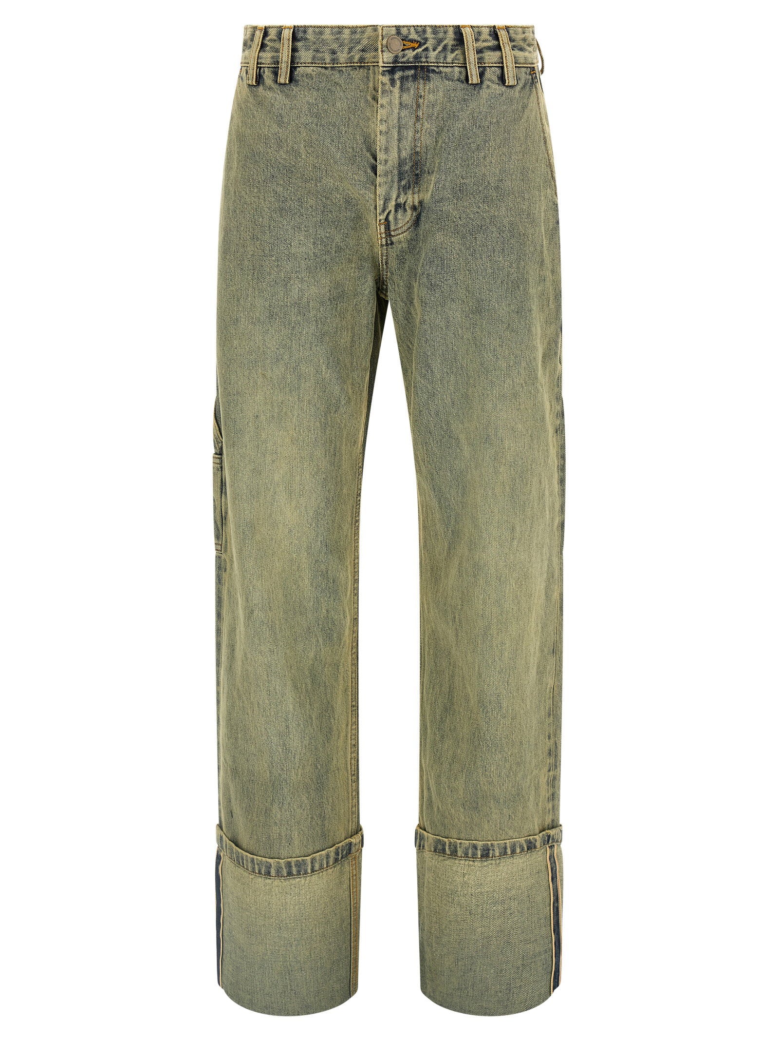 Entire Studios Cuff Surface Wave Jeans – 100% cotton