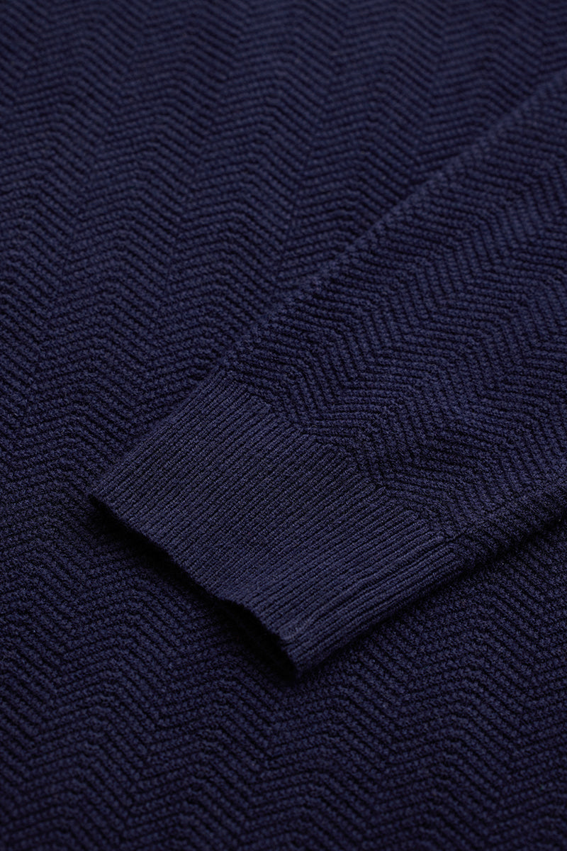SNITCH Navy Knitted Sweater - view 8