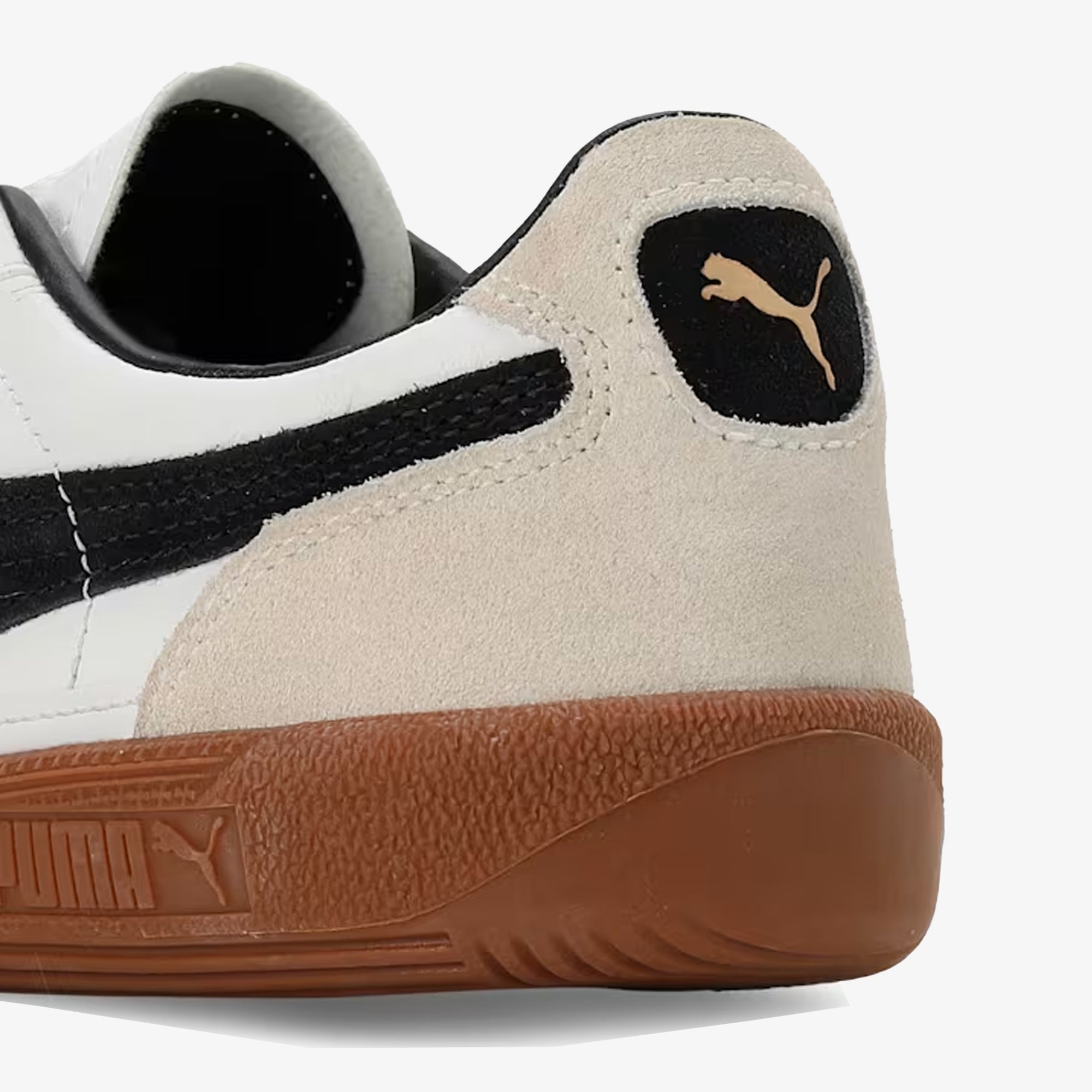 Puma | Palermo Lth { Puma White-vapor Gray-gum - view 5