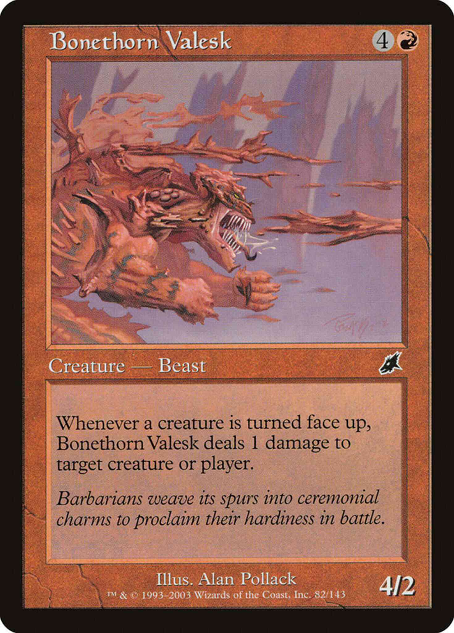 Bonethorn valesk 82 – Magic Bonethorn Valesk [82] [Scourge] [Non-Foil]