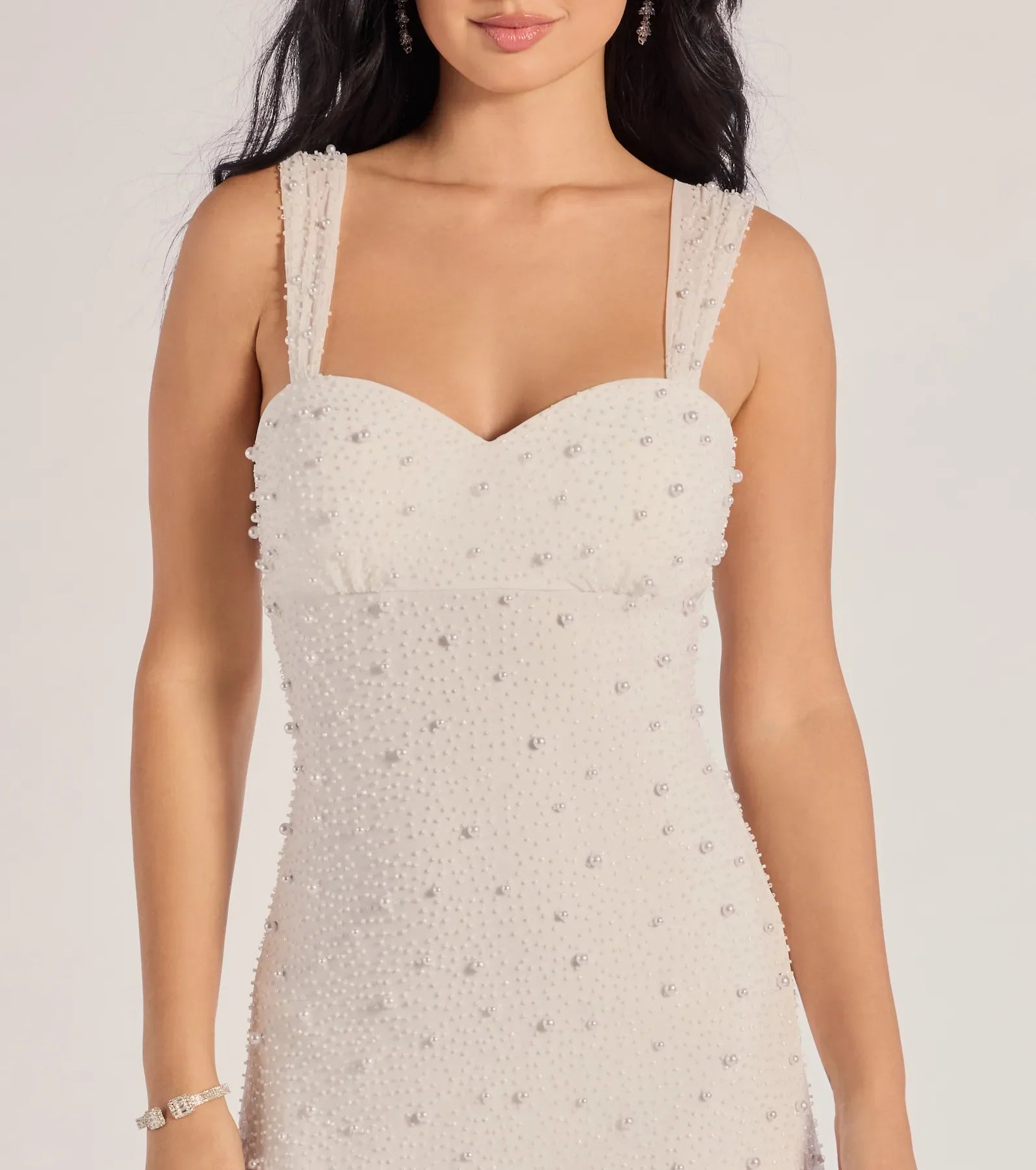 Windsor Miriam Pearl Beaded Formal Mini Dress - view 4