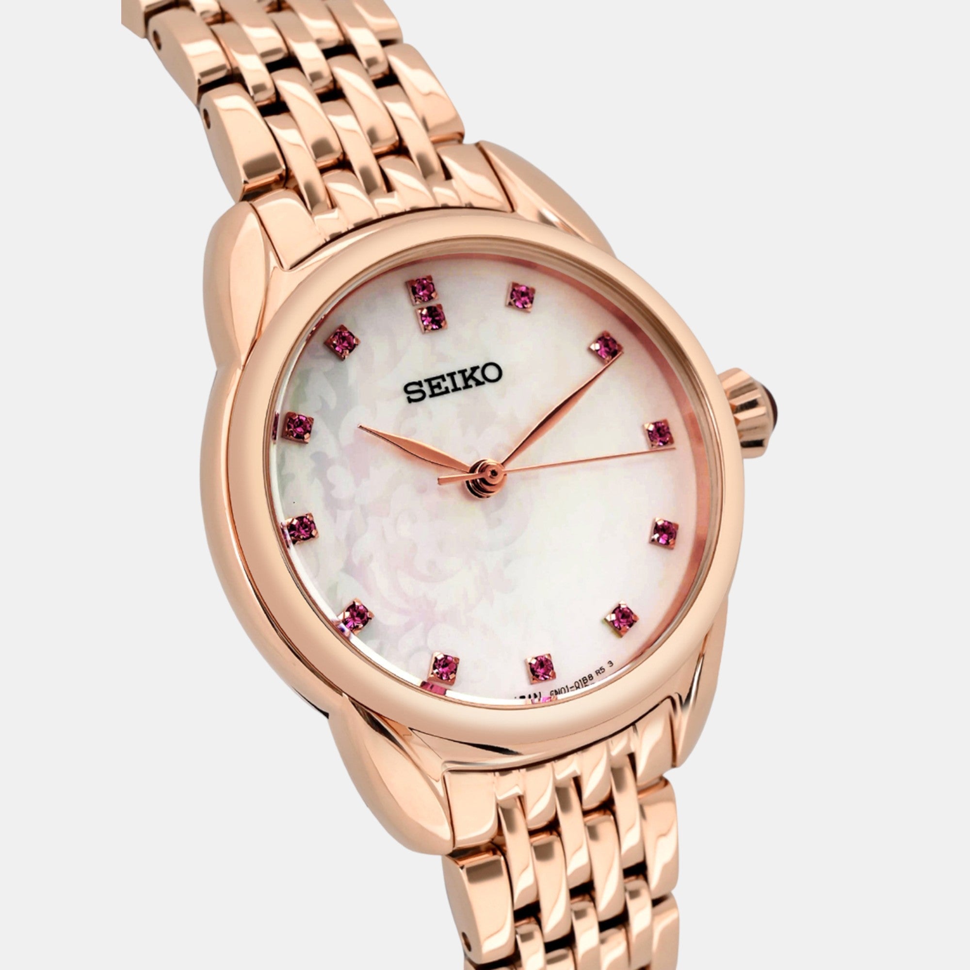 Seiko Dress Women Quartz Mother Of Pearl Dial Analog Stainless Steel Watch SUR564P1 - view 2