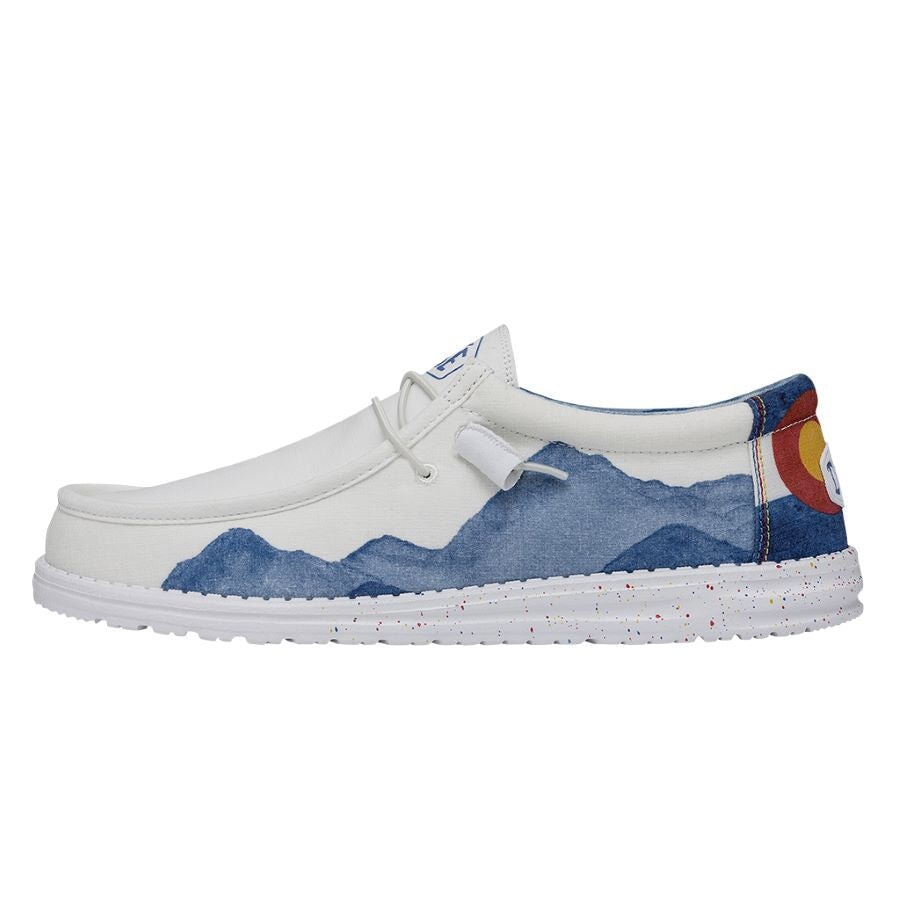 HEYDUDE shoes Wally Colorado Watercolor - White