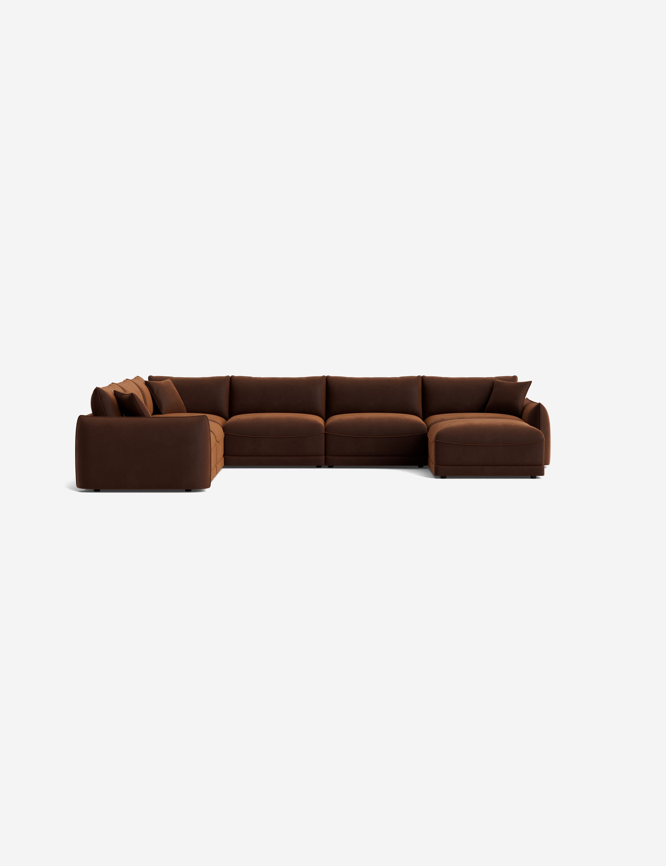 Lulu and Georgia Balmer Modular Corner Sectional Sofa With Ottoman - view 91