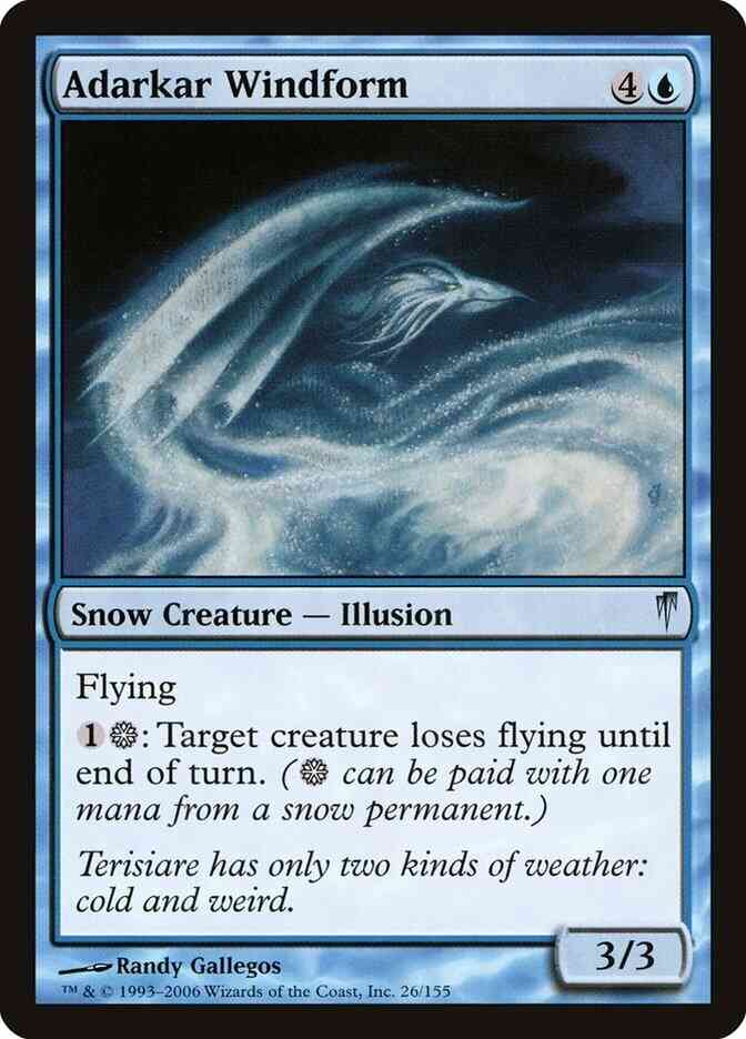 Adarkar windform 26 – Magic Adarkar Windform [26] [Coldsnap] [Non-Foil]