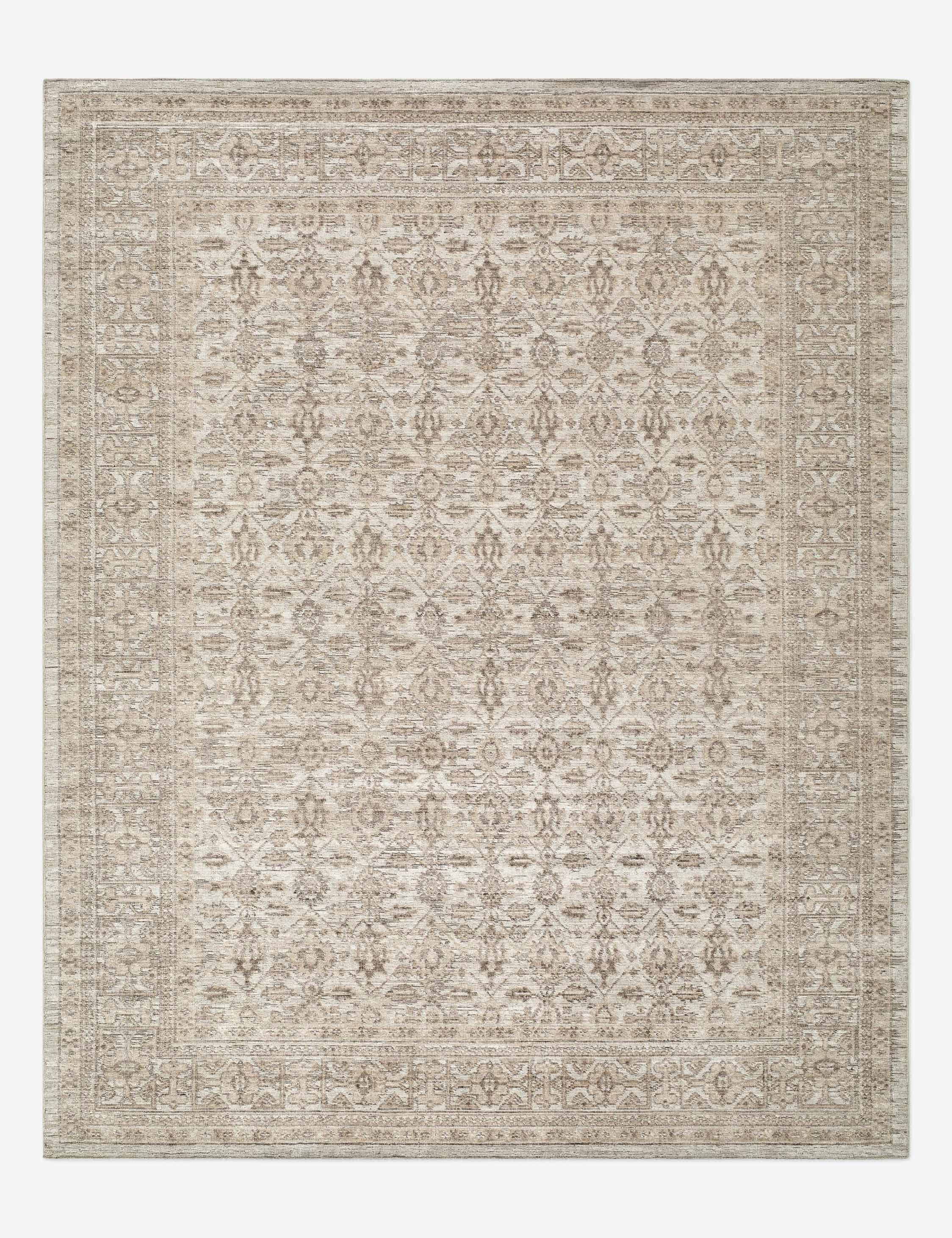 Lulu and Georgia Brunetti Hand-Knotted Rug – Beige and Cream