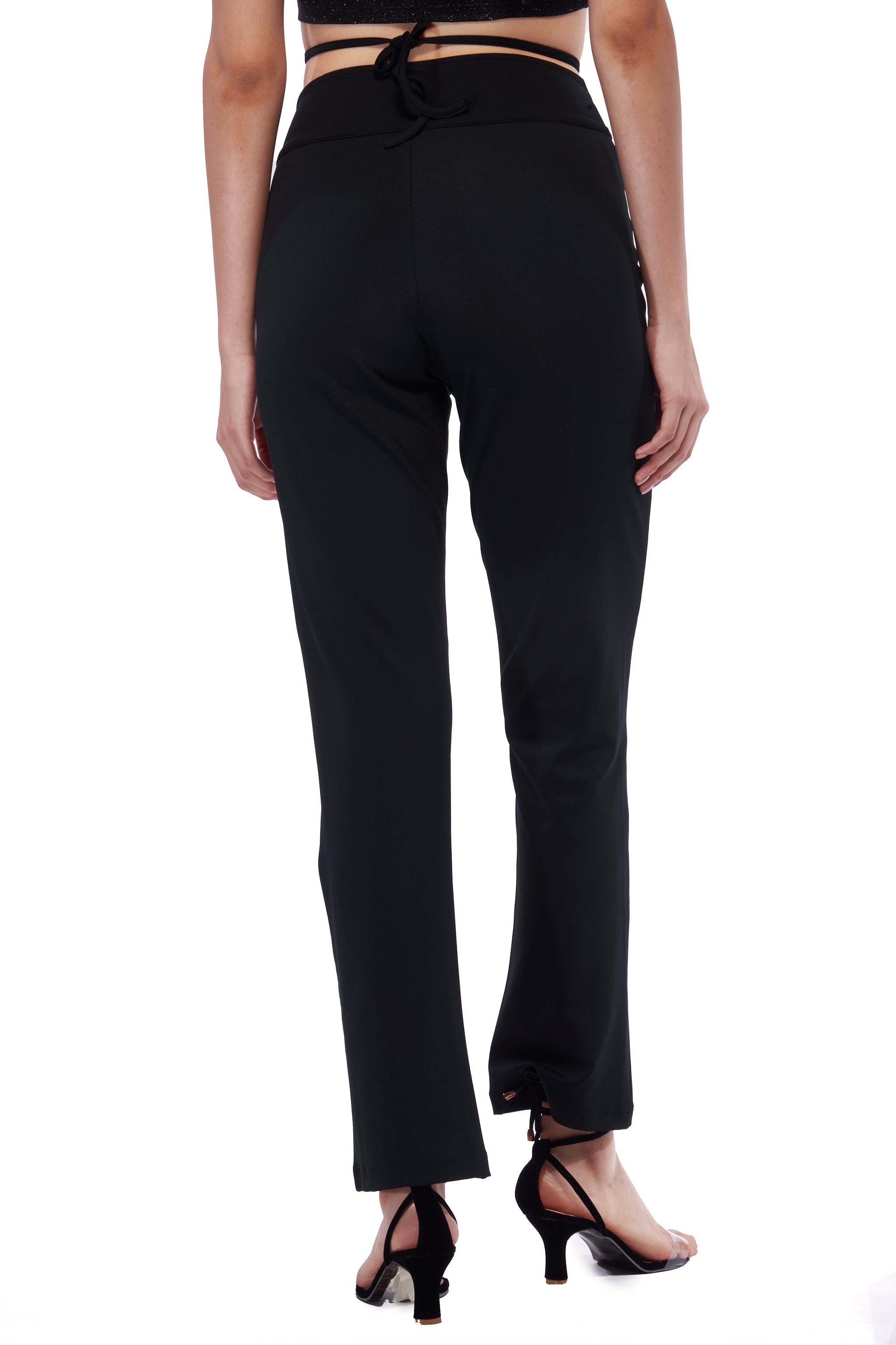 Y2K Cut-out High Waist Pant – Black - view 2