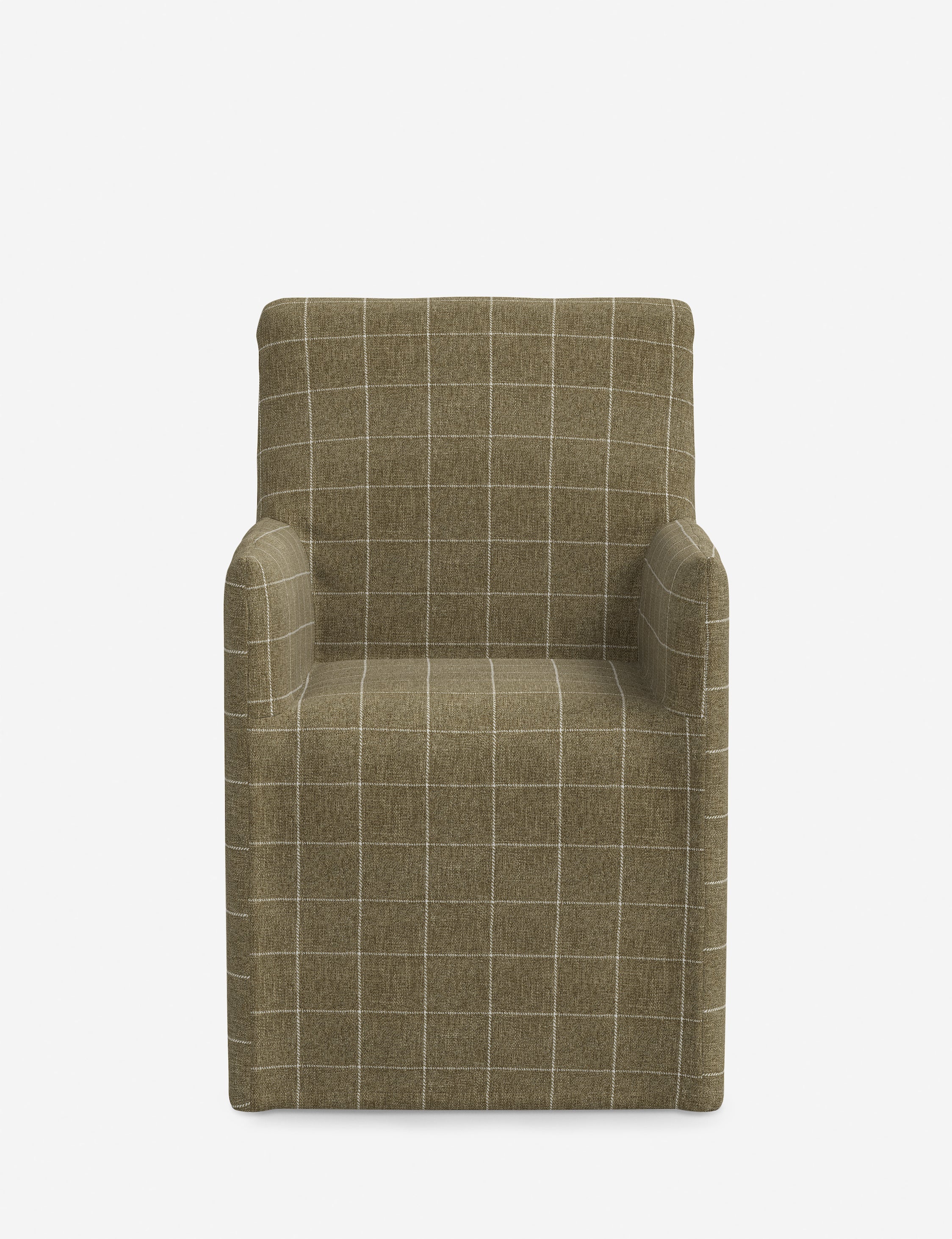 Lulu and Georgia Haddan Slipcover Dining Arm Chair