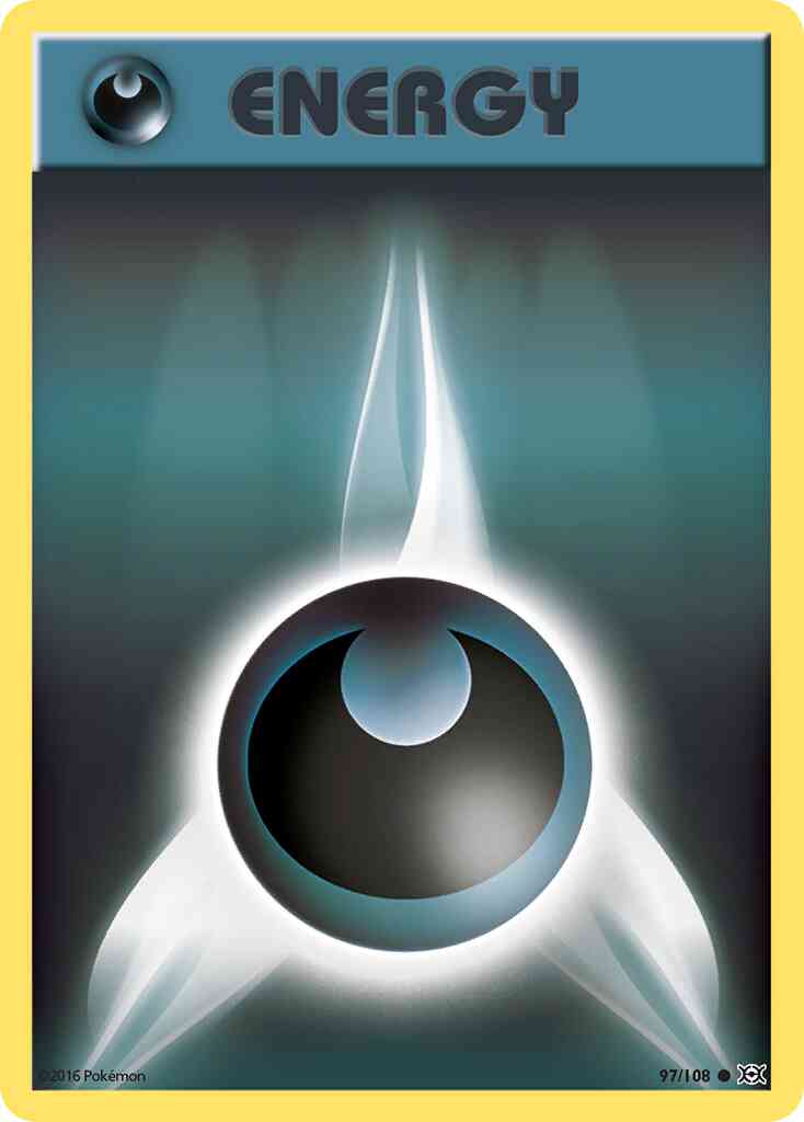 Pokémon Basic Darkness Energy - 97/108 - Common [xy12-97] [Reverse Holo]