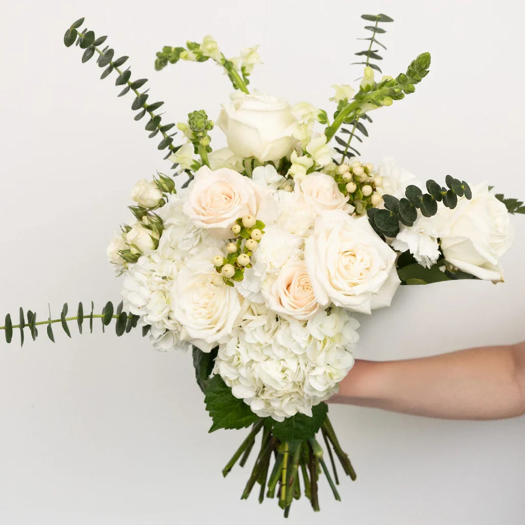 FiftyFlowers Snow White Bouquet Bar Flower Kit