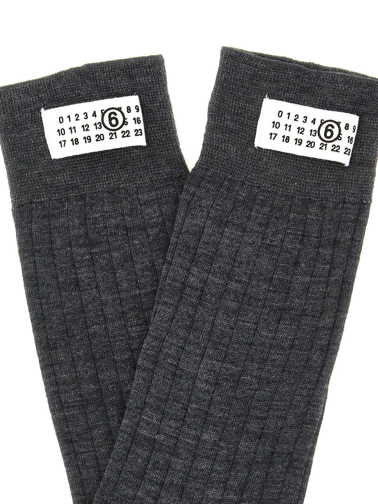 Mm6 Maison Margiela Numeric Signature Mm6 Socks - view 3