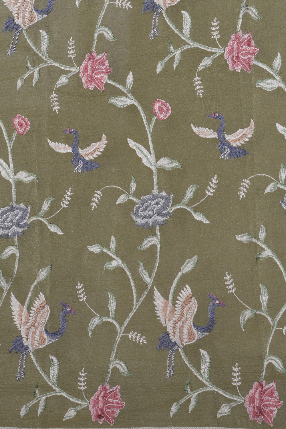 Kalanjali Crushed Organza Tissue Embroidery Saree - view 2