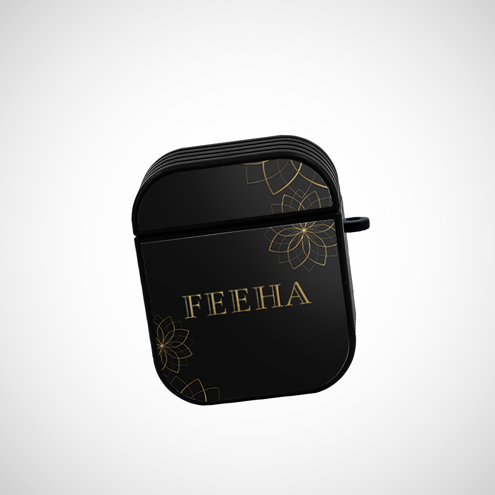 Cover It Up Floral glimmer Glass Airpods 1st Gen Case Covers