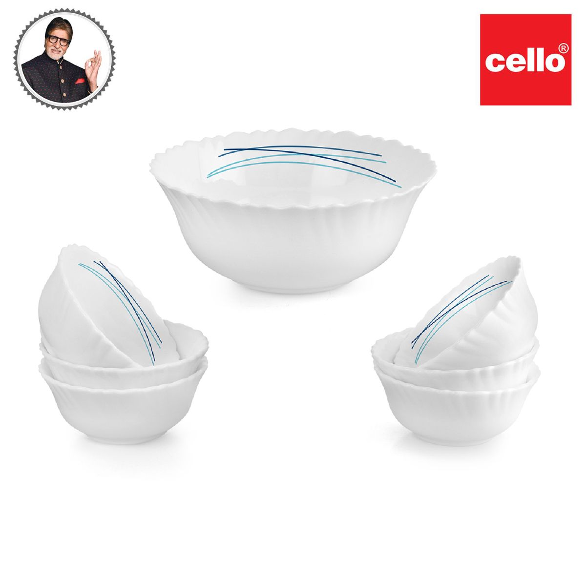 Cello Dazzle Series Pudding Gift Set, 7 Pieces - view 73