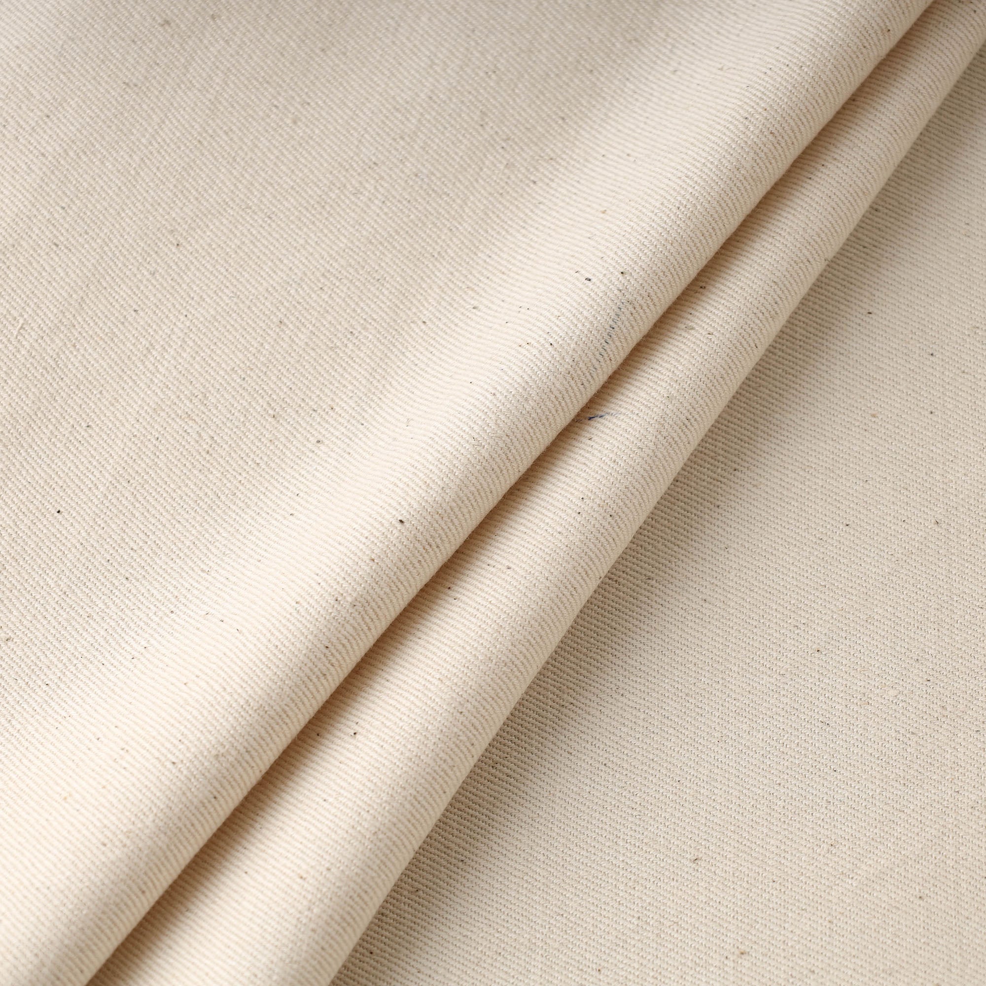 SOUTH KARGHA Beige - 2/40 Twill Cotton Handspun Handloom Natural Dyed Plain Fabric 16 - view 2